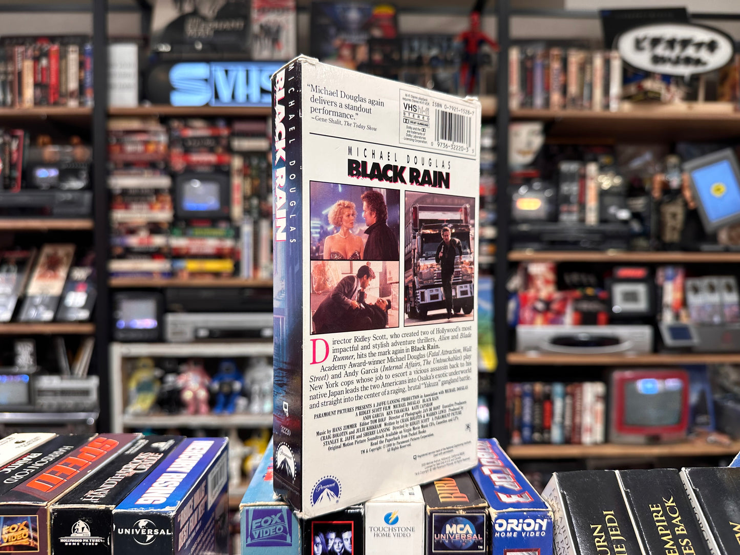 VHS ビデオテープ 輸入盤 ブラック・レイン BLACK RAIN 松田優作 海外版 USA アメリカ ビデオ 紙ジャケ