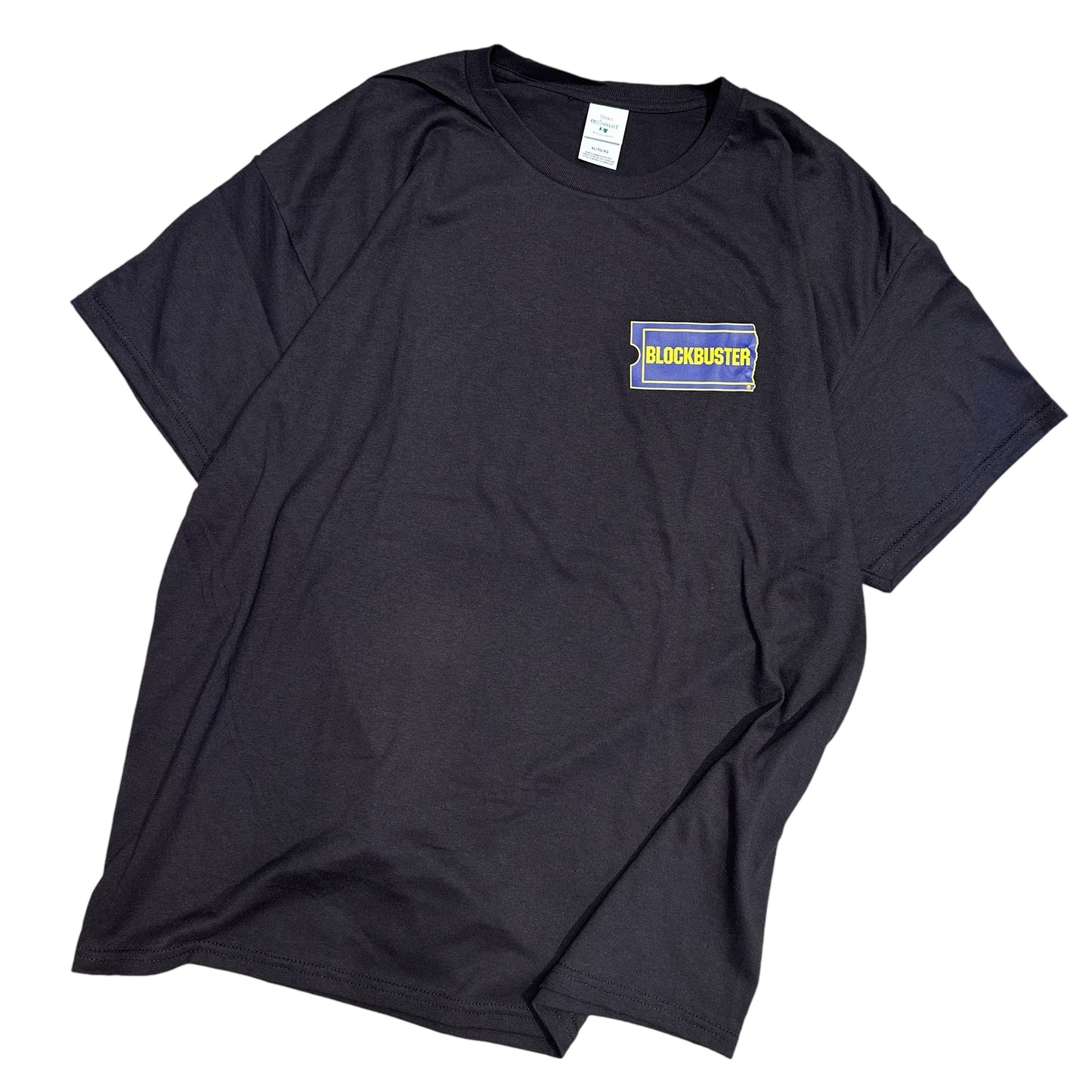 BLOCKBUSTER MAKE IT MOVIE NIGHT Tee ブロックバスター ビデオ VHS BEND OREGON オレゴン オフィシャル グッズ ヘインズ Tシャツ