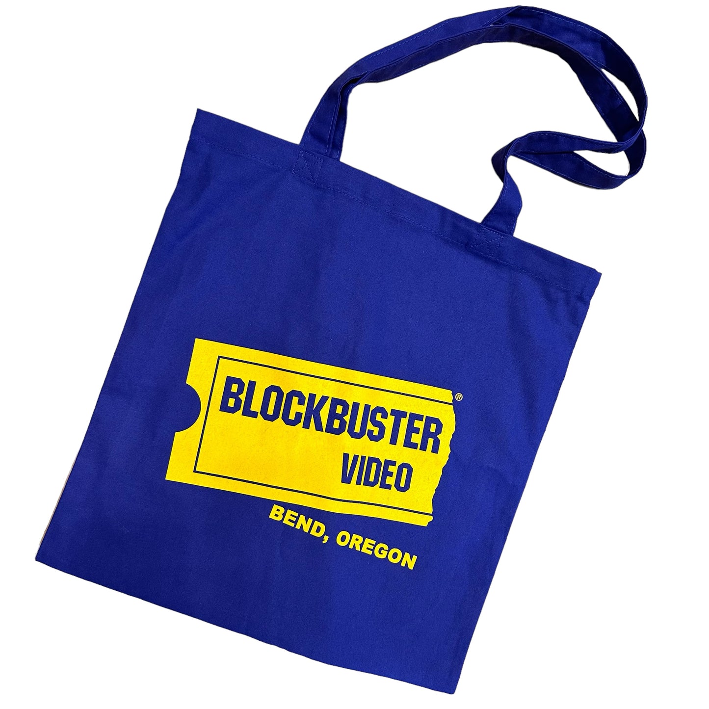 BLOCKBUSTER VIDEO Tote Bag ブロックバスター ビデオ VHS BEND OREGON オレゴン オフィシャル グッズ トートバッグ