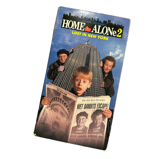 VHS ビデオテープ 輸入版 ホーム・アローン2 Home AloneⅡ 海外版 USA アメリカ ヴィンテージ ビデオ 紙ジャケ