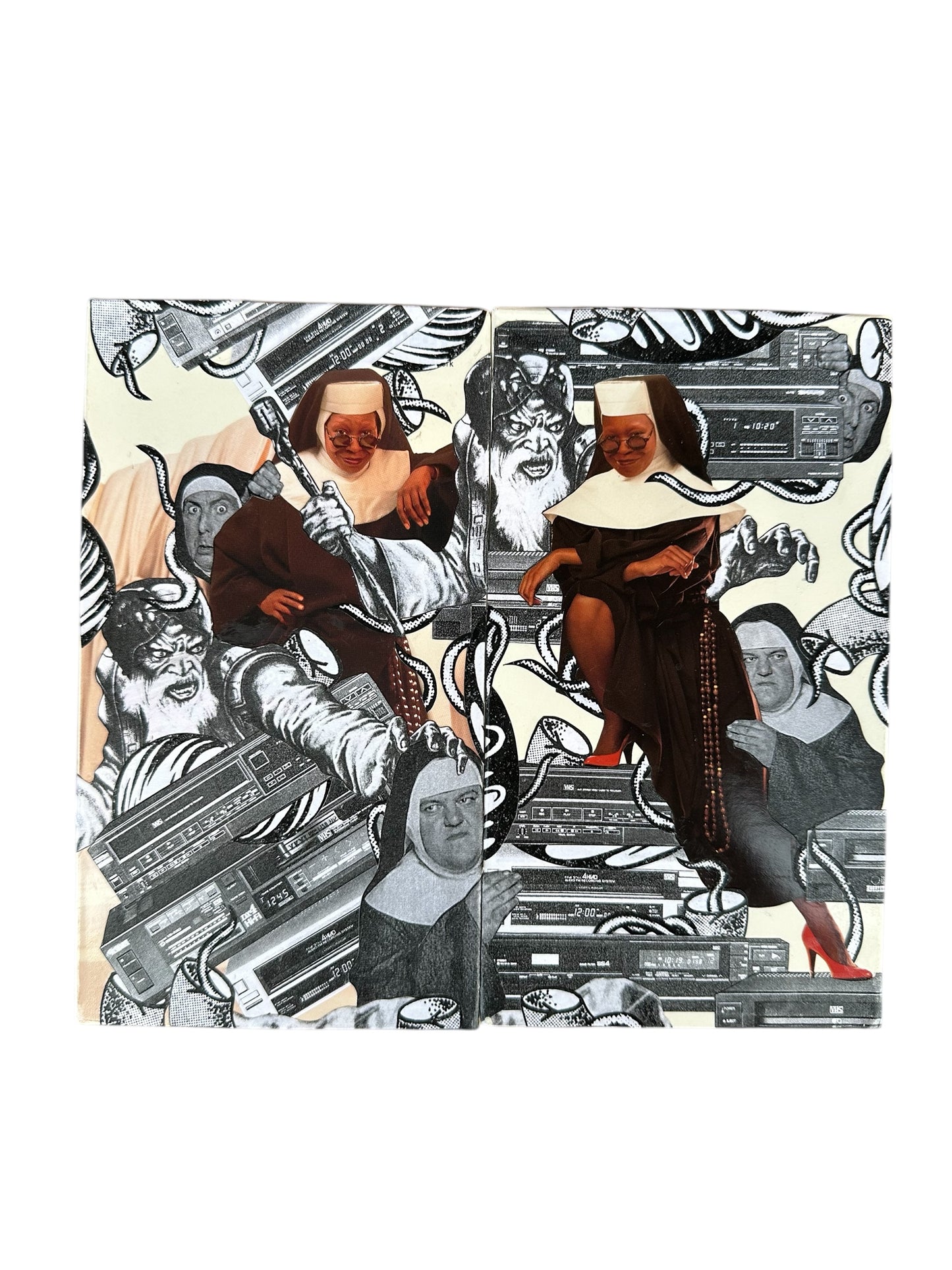 VHS コラージュ・アーティスト SKIFF コラージュビデオ ビデオテープ 輸入盤 天使にラブ・ソングを Sister Act 海外 USA アメリカ ヴィンテージ ビデオ 紙ジャケ