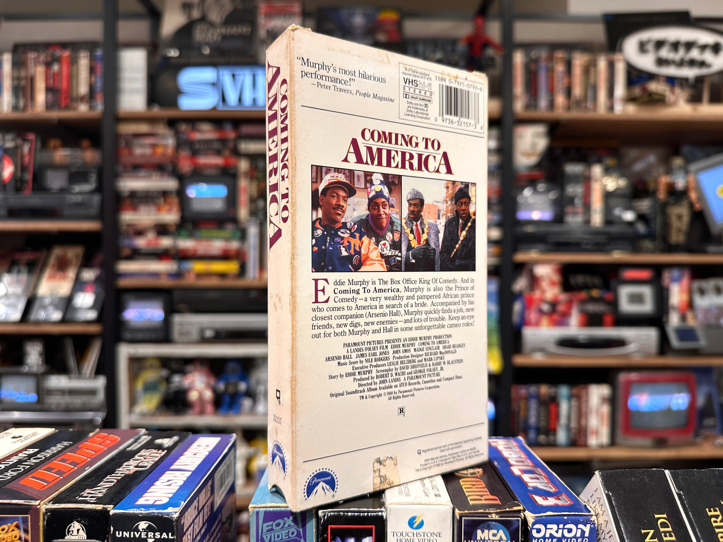 VHS ビデオテープ 輸入盤 星の王子ニューヨークへ行く Coming to America エディ・マーフィ 海外版 USA アメリカ ヴィンテージ ビデオ 紙ジャケ