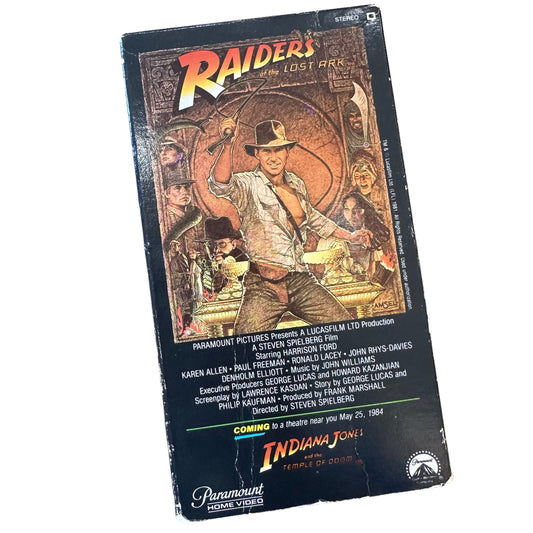 VHS ビデオテープ 輸入版 レイダース Raiders of the Lost Ark 海外版 USA アメリカ ヴィンテージ ビデオ 紙ジャケ