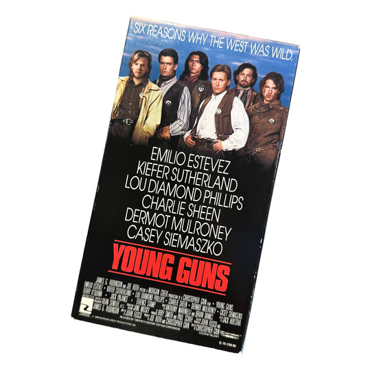 VHS ビデオテープ 輸入版 ヤング・ガン Young Guns 海外版 USA アメリカ ヴィンテージ ビデオ 紙ジャケ