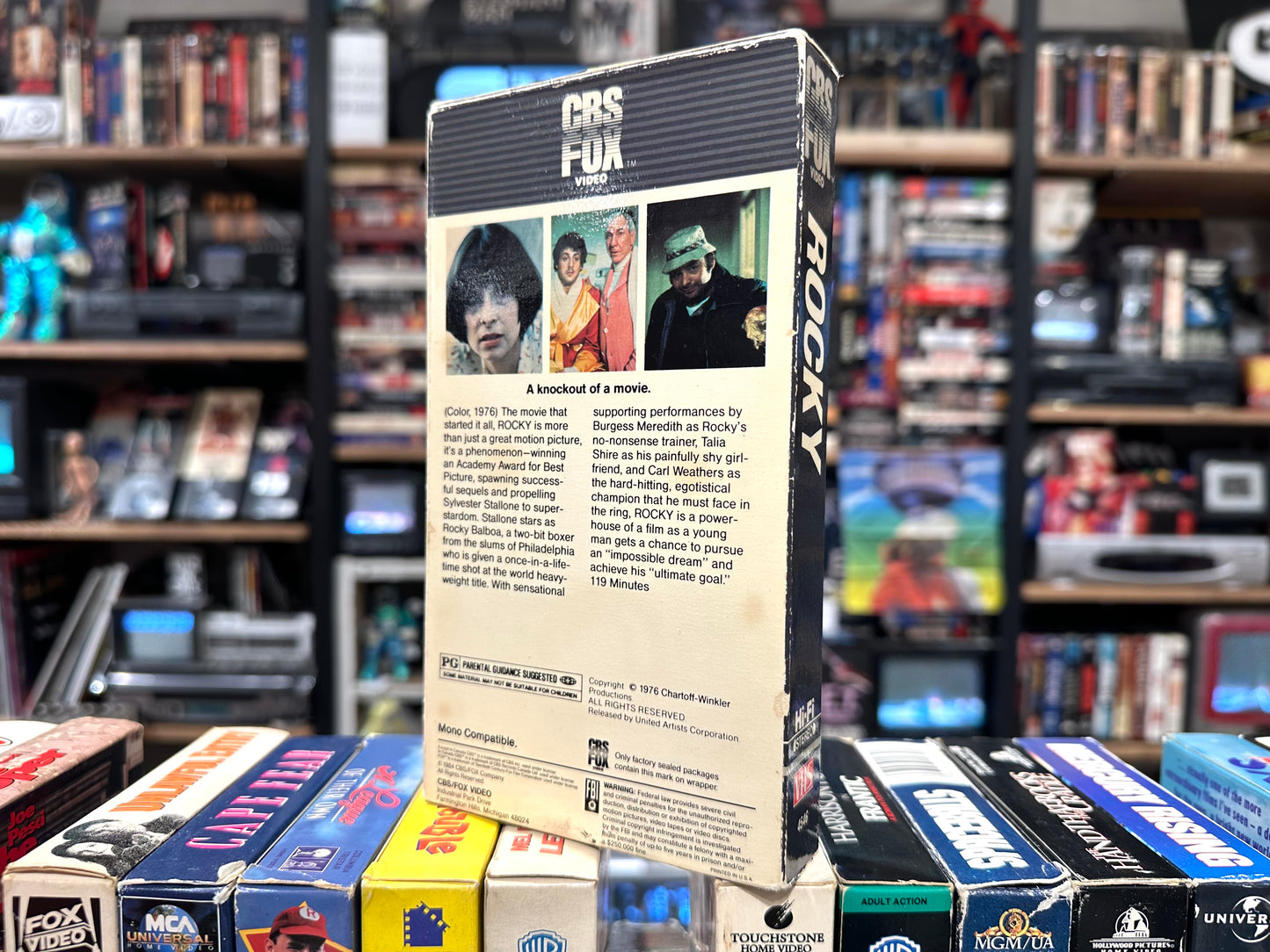 VHS ビデオテープ 輸入版 ロッキー ROCKY 海外版 USA アメリカ スタローン ヴィンテージ ビデオ 紙ジャケ