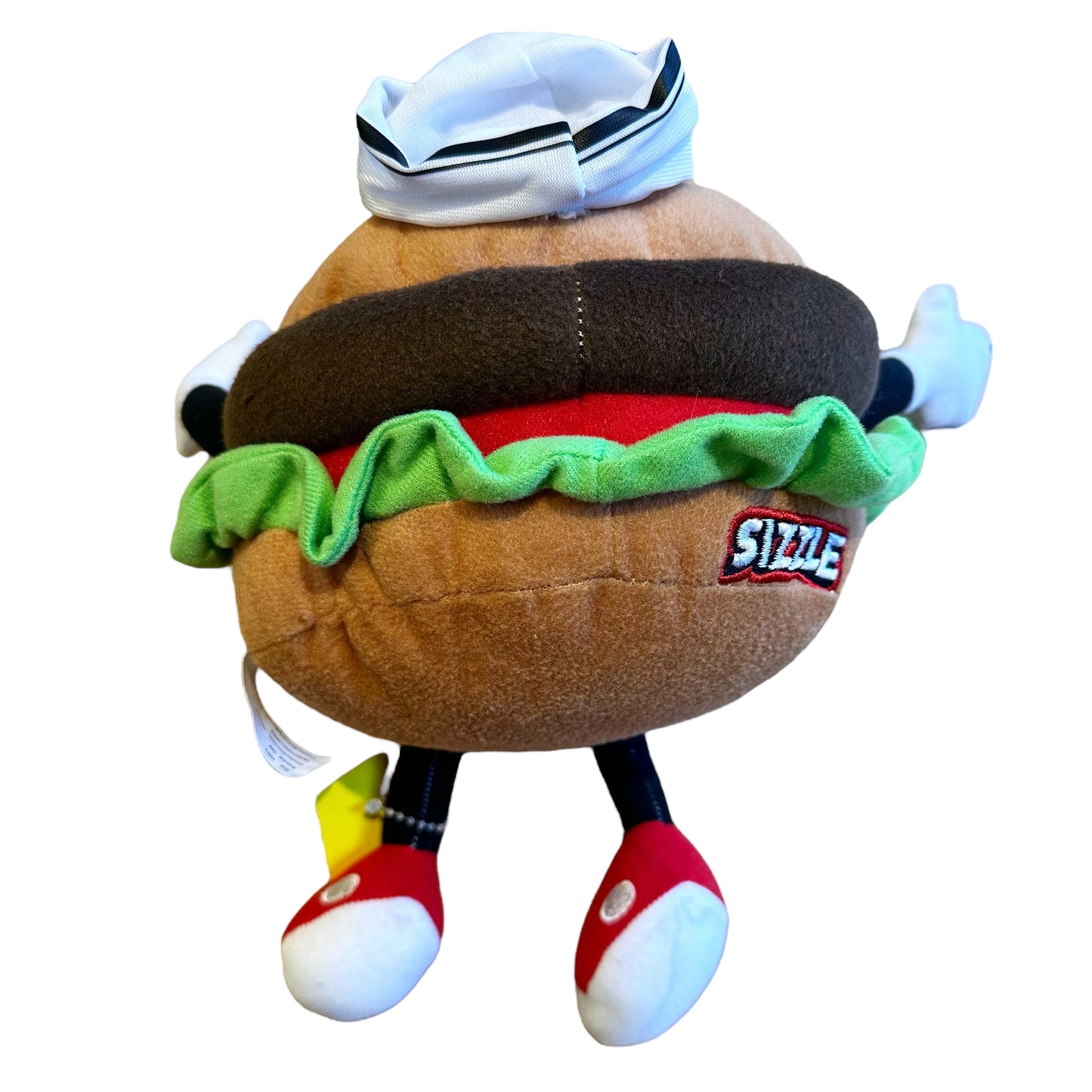 Steak N Shake Sizzle Hamburger Plush 10" KELLYTOY ステーキ&シェイク ハンバーガー プラッシュ