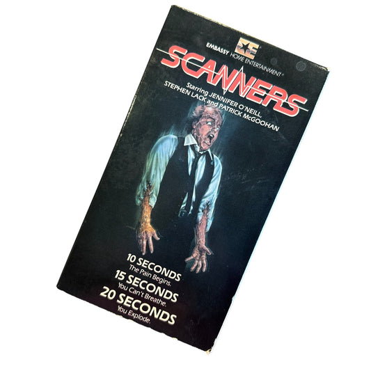 VHS ビデオテープ 輸入版 SCANNERS スキャナーズ 海外版 USA アメリカ ヴィンテージビデオ 紙ジャケ
