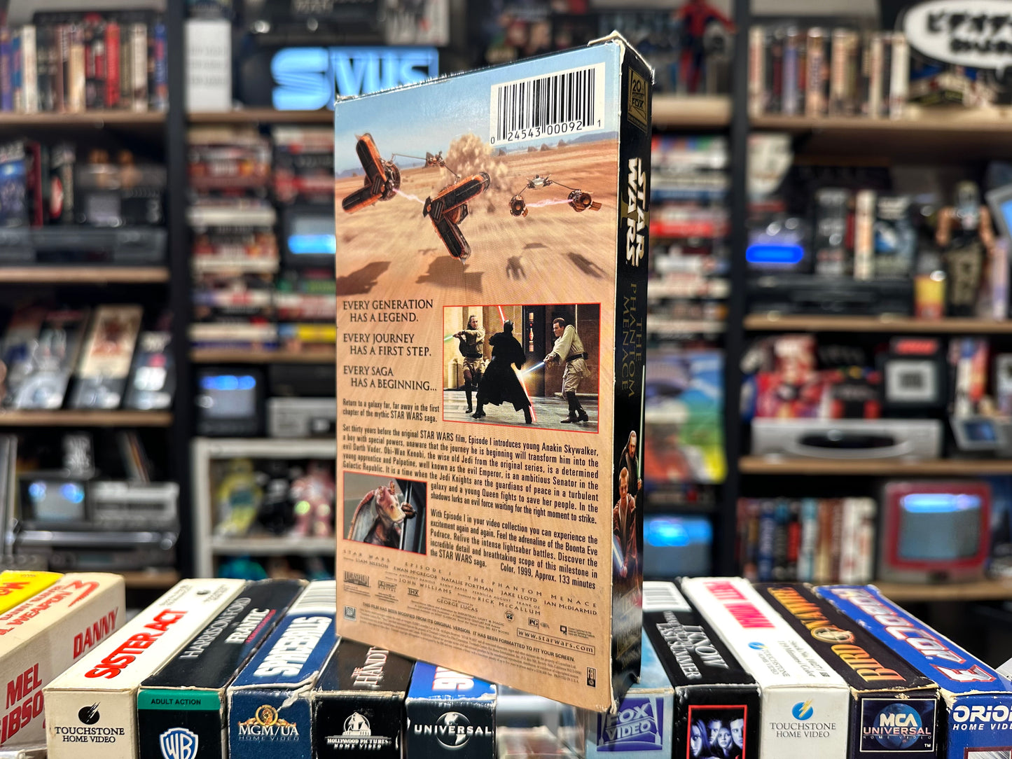 VHS ビデオテープ 輸入版 スター・ウォーズ STAR WARS ファントム・メナス エピソード1 海外版 USA アメリカ ヴィンテージ ビデオ 紙ジャケ