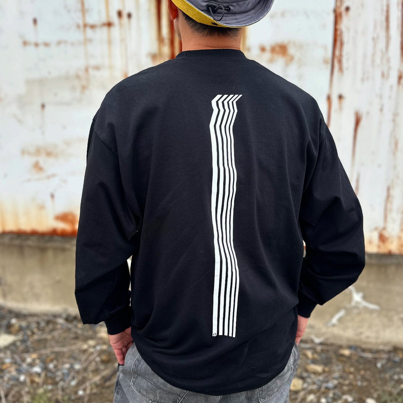 shockwave ロンTee リピト・イシュタール ロンT オリジナルTシャツ PRO CLUB プロクラブ LIPIT ブラック