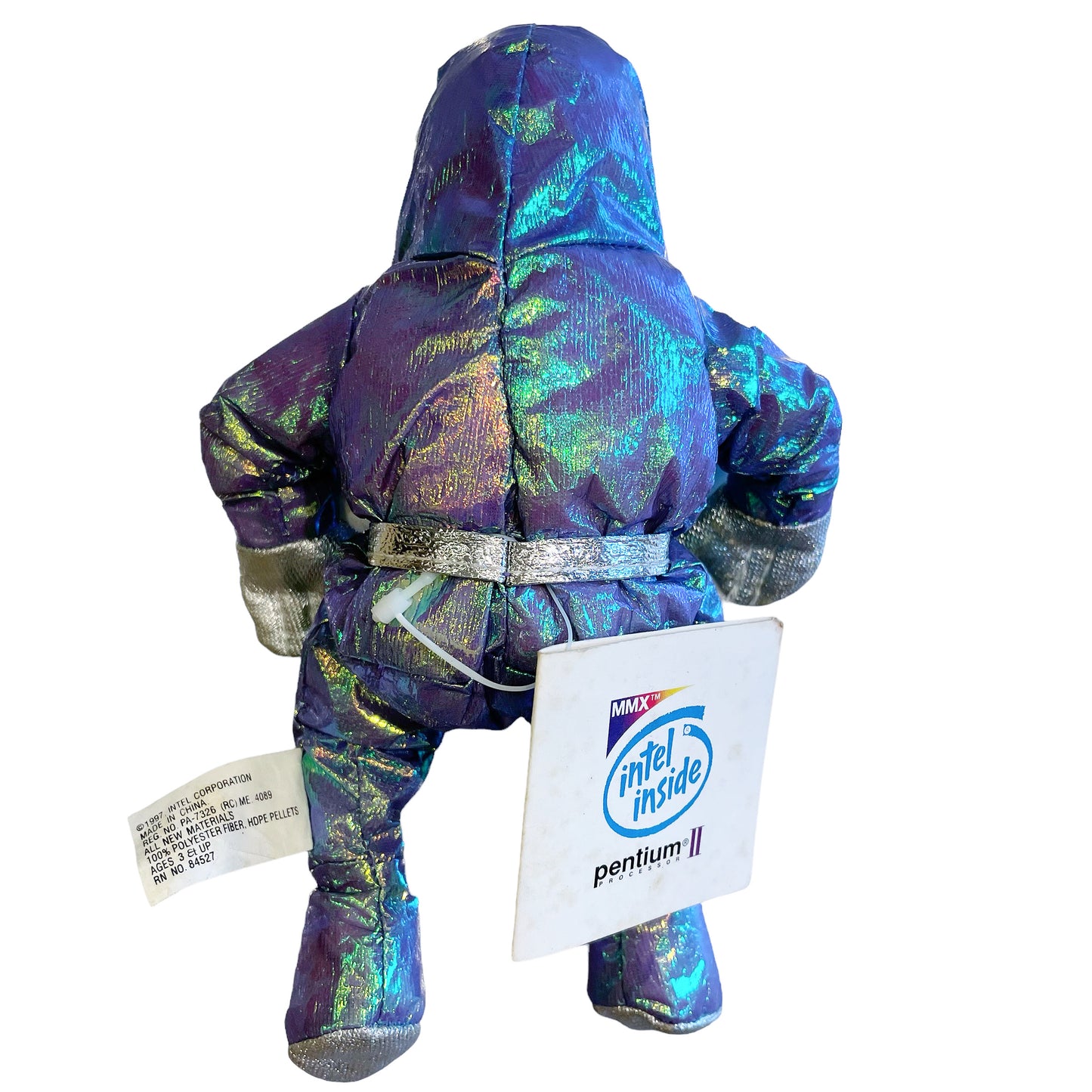 1997 intel インテル バニーピープル Bunny People Plush Doll 8" プラッシュ ドール ぬいぐるみ Inside Pentium II ブルー ヴィンテージ