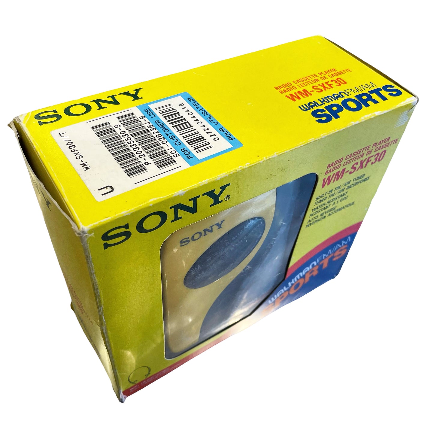 1991 SONY SPORTS ソニー スポーツ Walkman ウォークマン WM-SXF30 BOX 箱付き 不可動品 ヴィンテージ