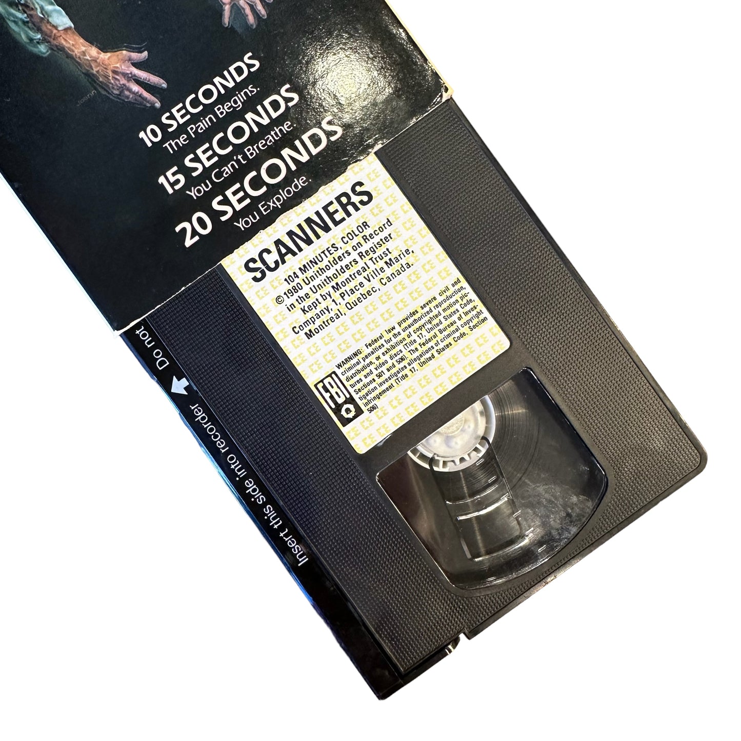 VHS ビデオテープ 輸入版 SCANNERS スキャナーズ 海外版 USA アメリカ ヴィンテージビデオ 紙ジャケ