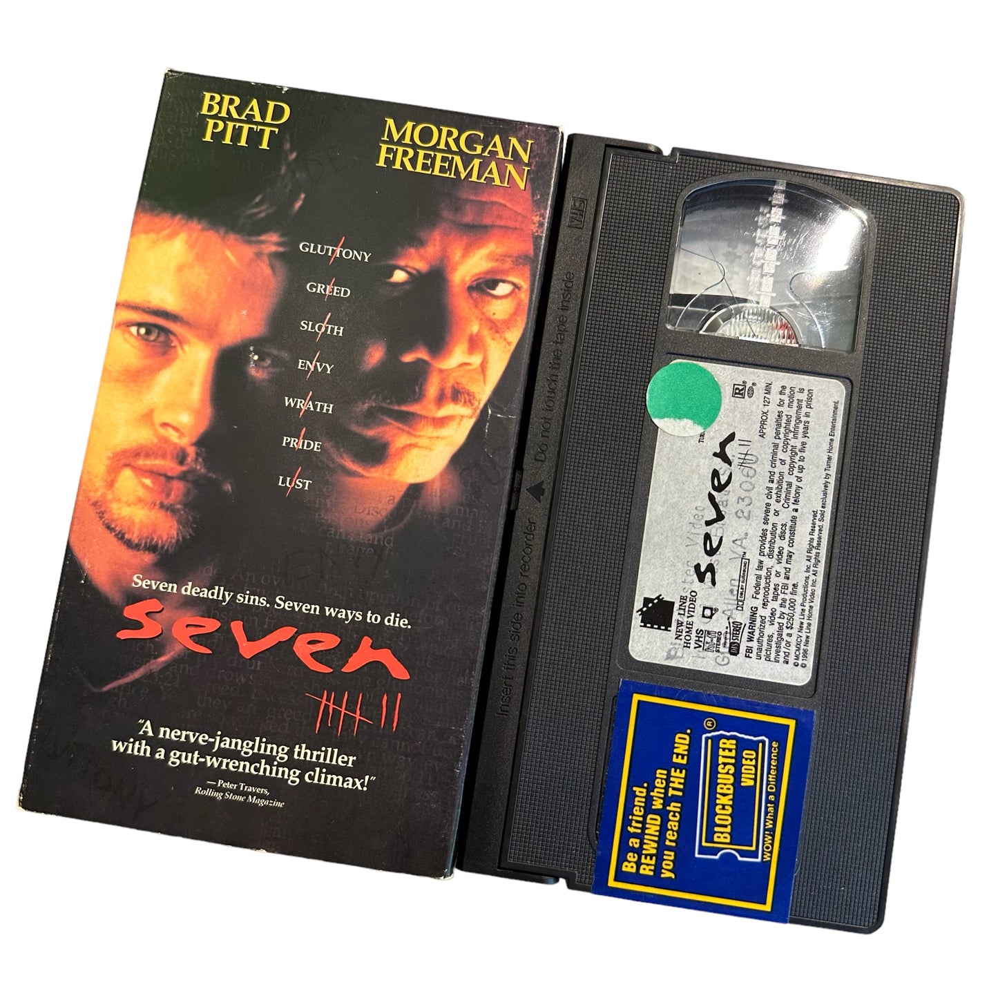 VHS ビデオテープ 輸入版 セブン seven 海外版 USA アメリカ ヴィンテージ ビデオ 紙ジャケ