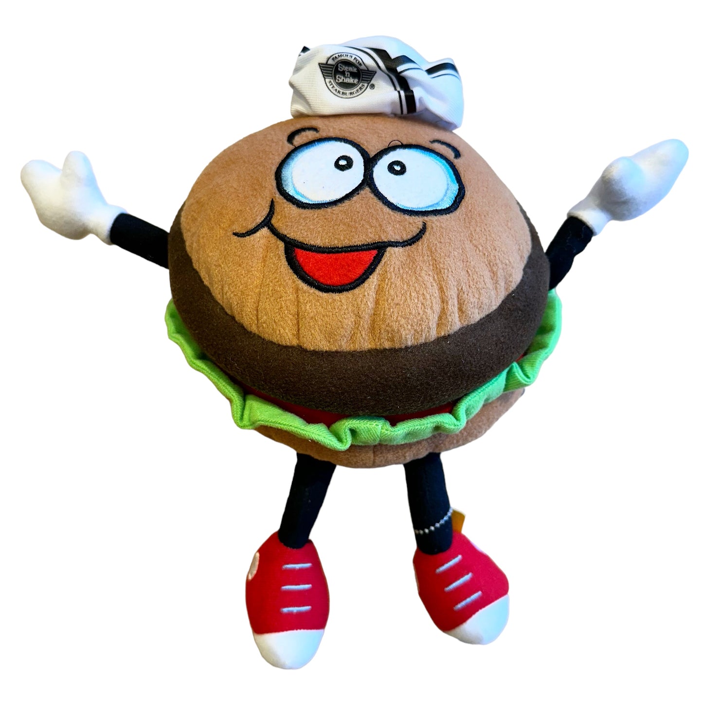 Steak N Shake Sizzle Hamburger Plush 10" KELLYTOY ステーキ&シェイク ハンバーガー プラッシュ