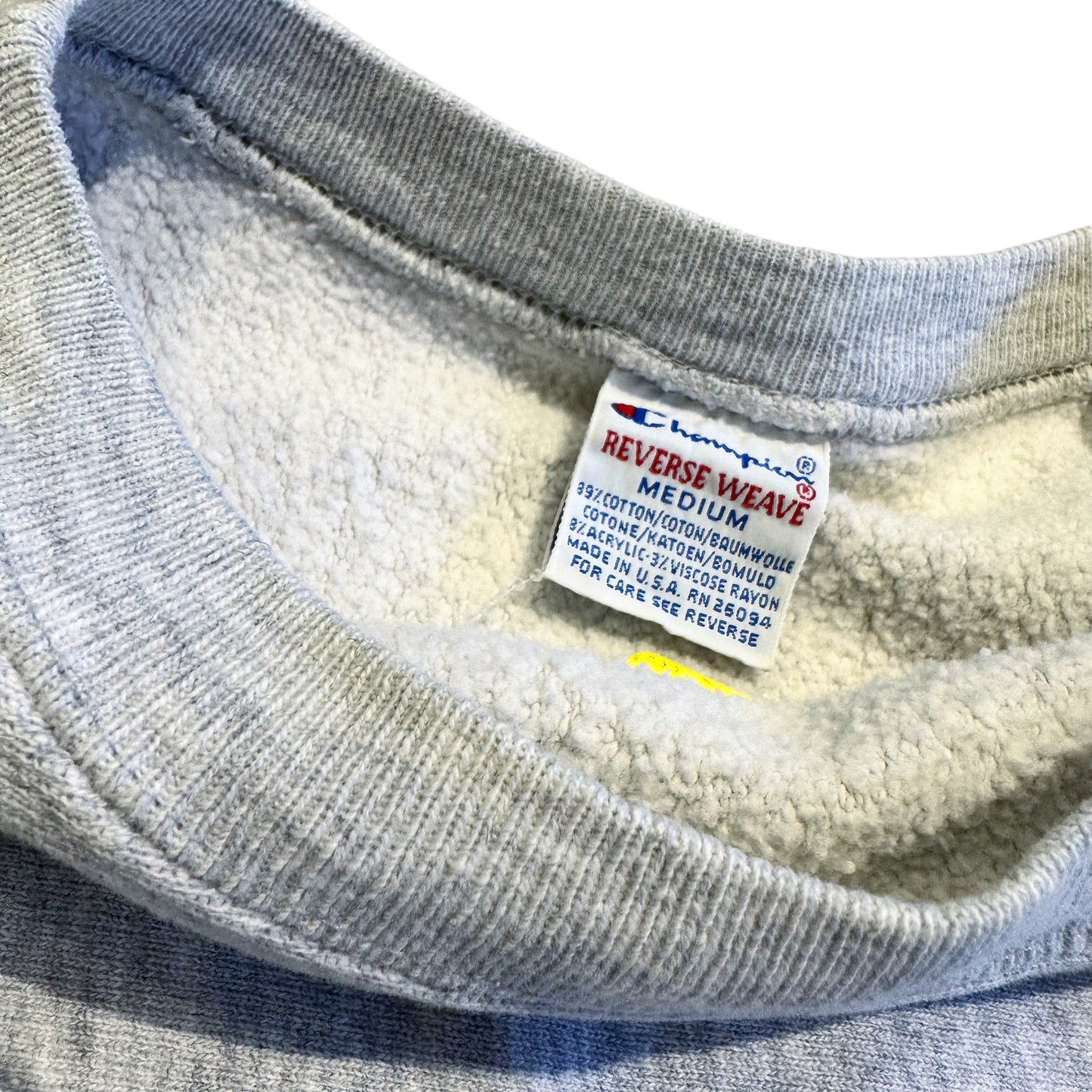 90s 刺繍タグ チャンピオンリバースウィーブ Elizabethtown College Champion REVERSE WEAVE Mサイズ バックプリント E ヴィンテージ