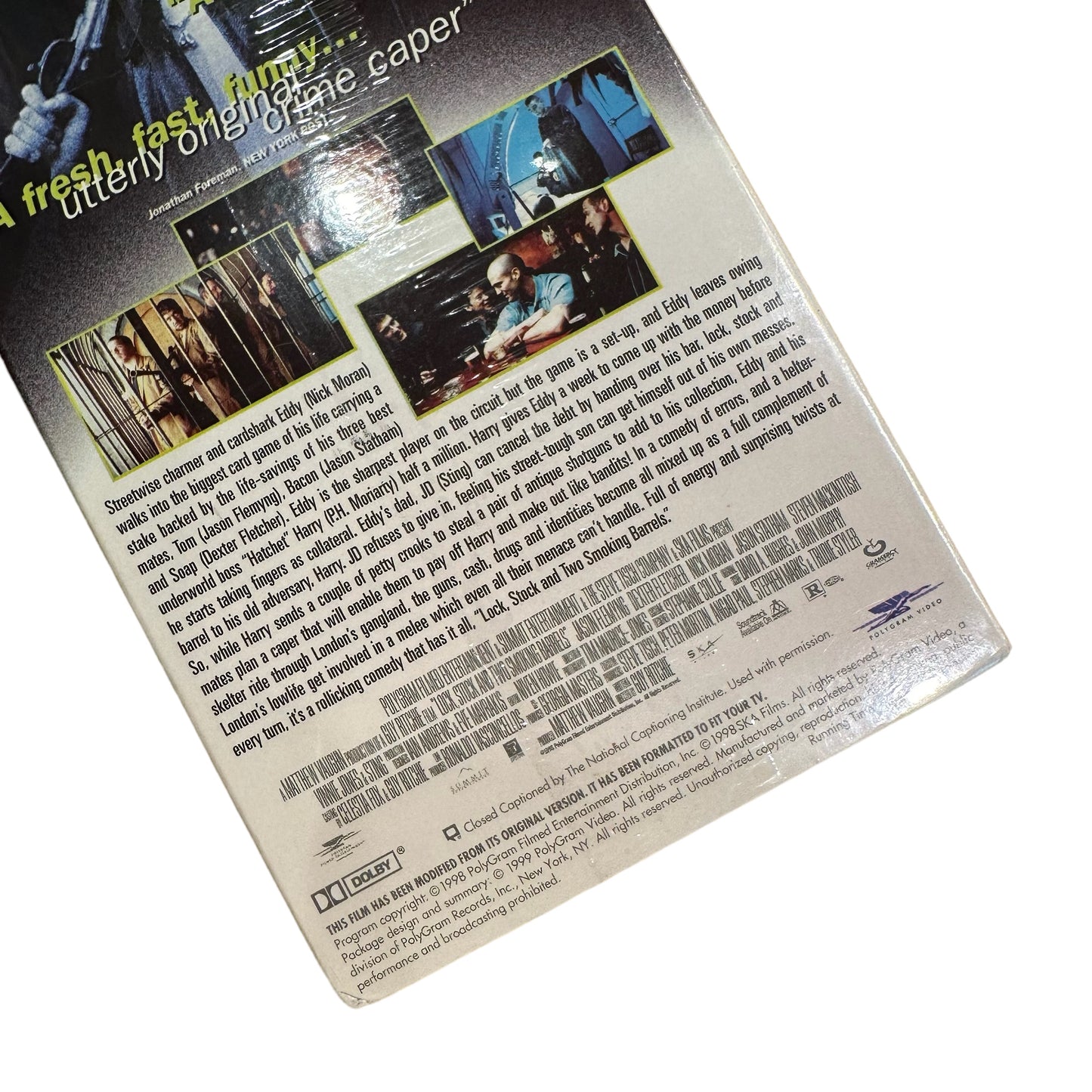 VHS ビデオテープ 輸入版 未開封 ロック、ストック&トゥー・スモーキング・バレルズ Lock, Stock and Two Smoking Barrels 海外版 USA アメリカ ヴィンテージ ビデオ 紙ジャケ