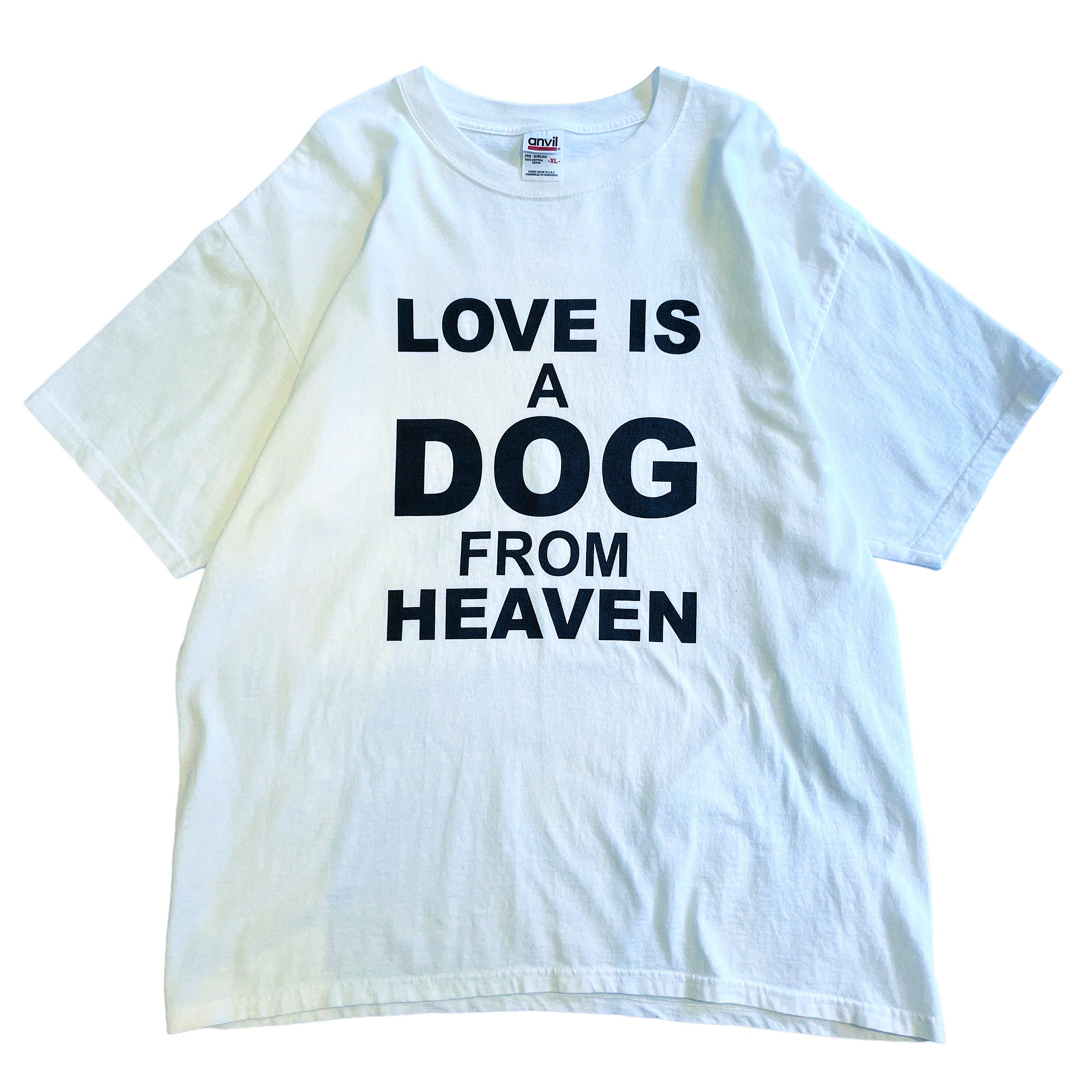 90s〜00s〜 anvil T-shirt LOVE A DOG FROM HEVEN XL アンビル tシャツ ...