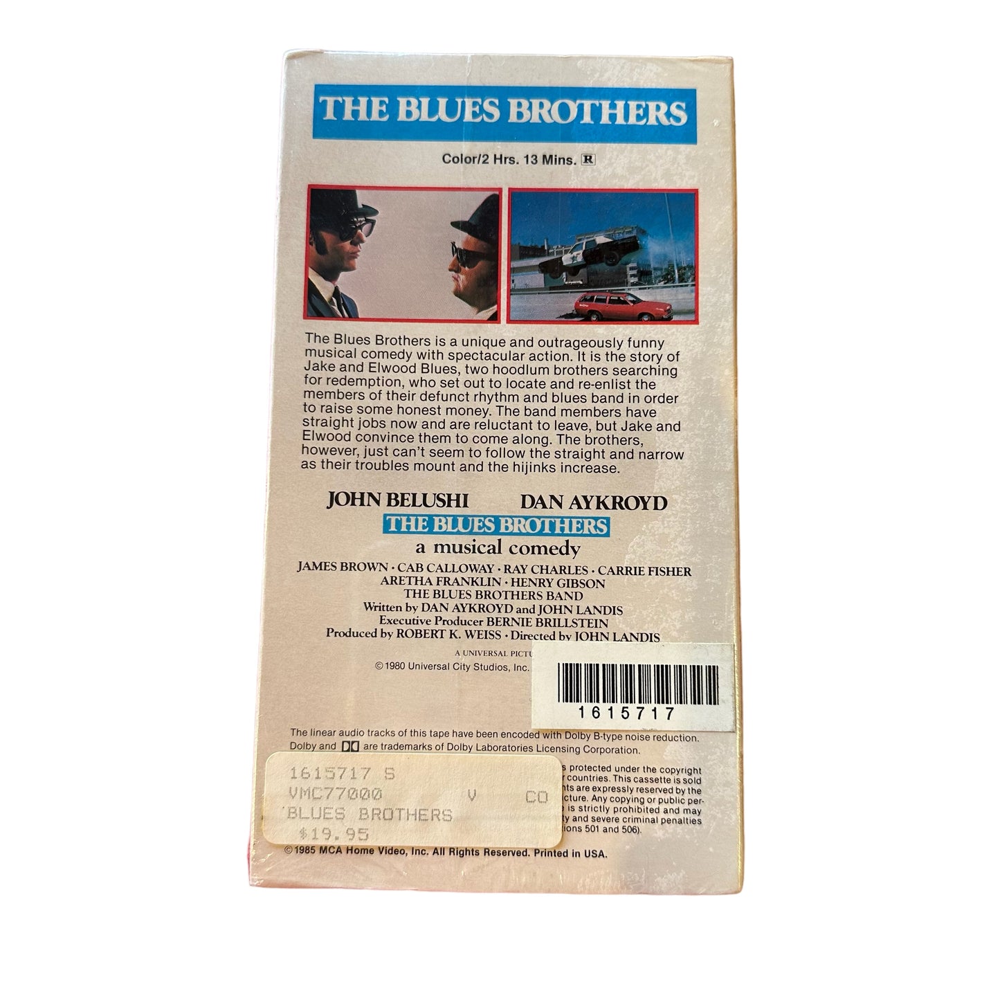 VHS ビデオテープ 輸入版 未使用 THE BLUES BROTHERS ブルース・ブラザーズ 海外版 USA アメリカ ヴィンテージ ビデオ 紙ジャケ