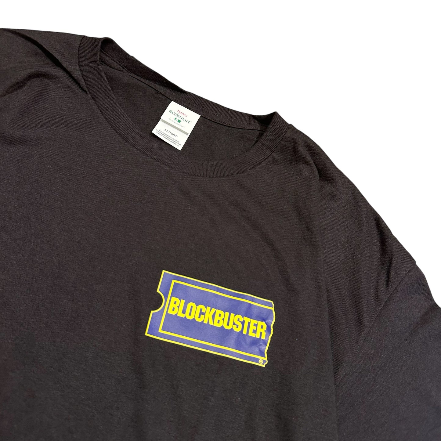BLOCKBUSTER MAKE IT MOVIE NIGHT Tee ブロックバスター ビデオ VHS BEND OREGON オレゴン オフィシャル グッズ ヘインズ Tシャツ