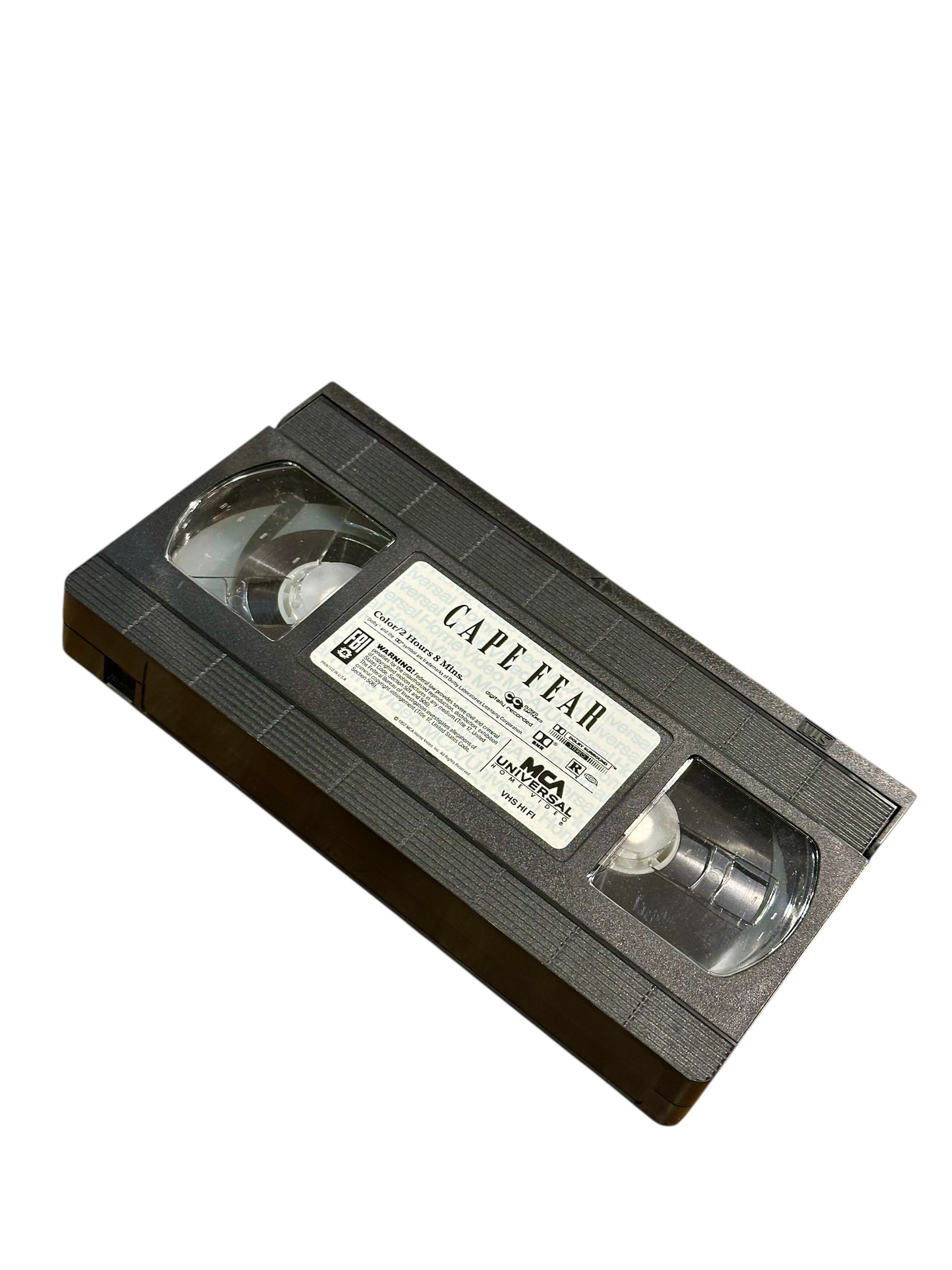 VHS ビデオテープ 輸入版 ケープ・フィアー CAPE FEAR 海外版 USA アメリカ ヴィンテージ ビデオ 紙ジャケ