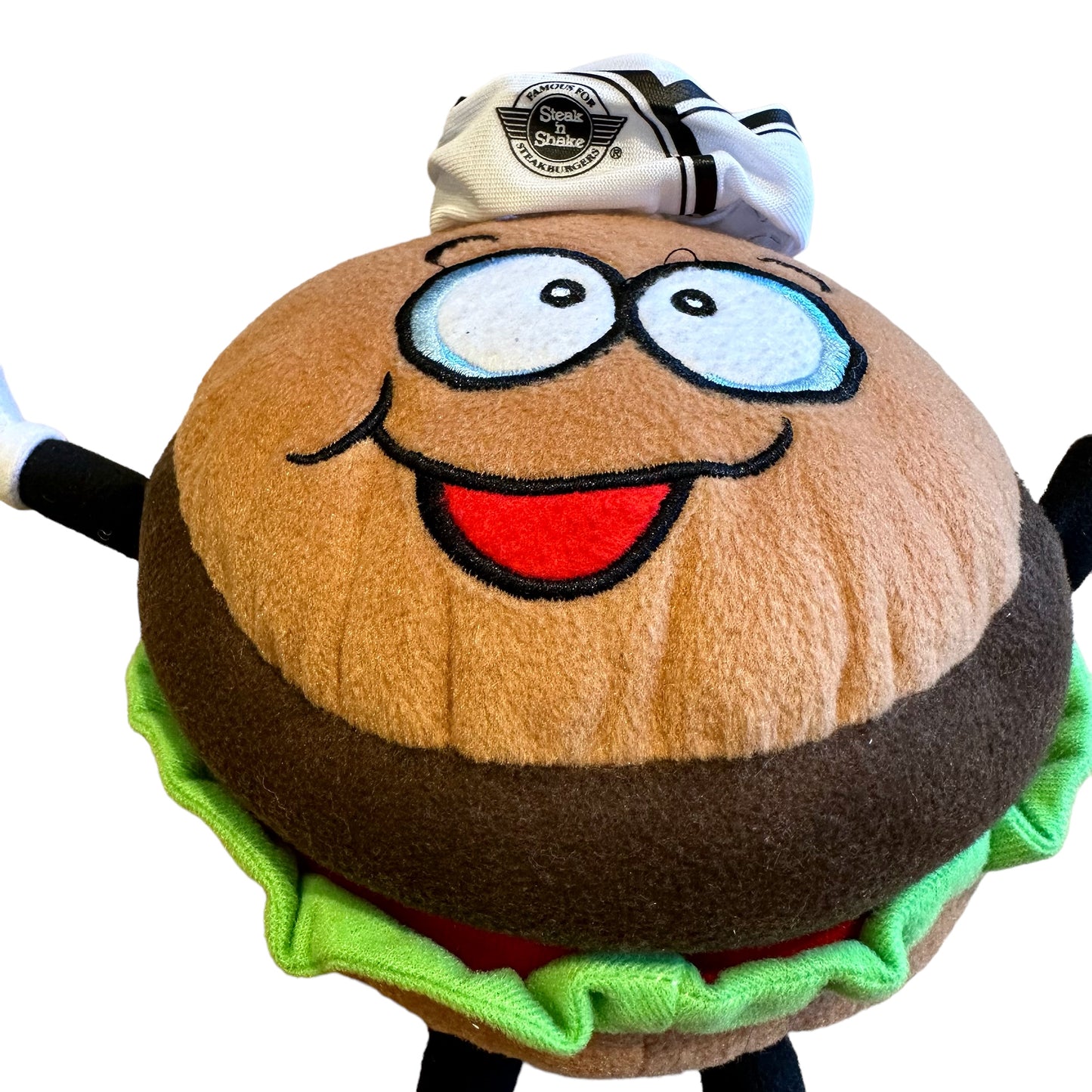 Steak N Shake Sizzle Hamburger Plush 10" KELLYTOY ステーキ&シェイク ハンバーガー プラッシュ