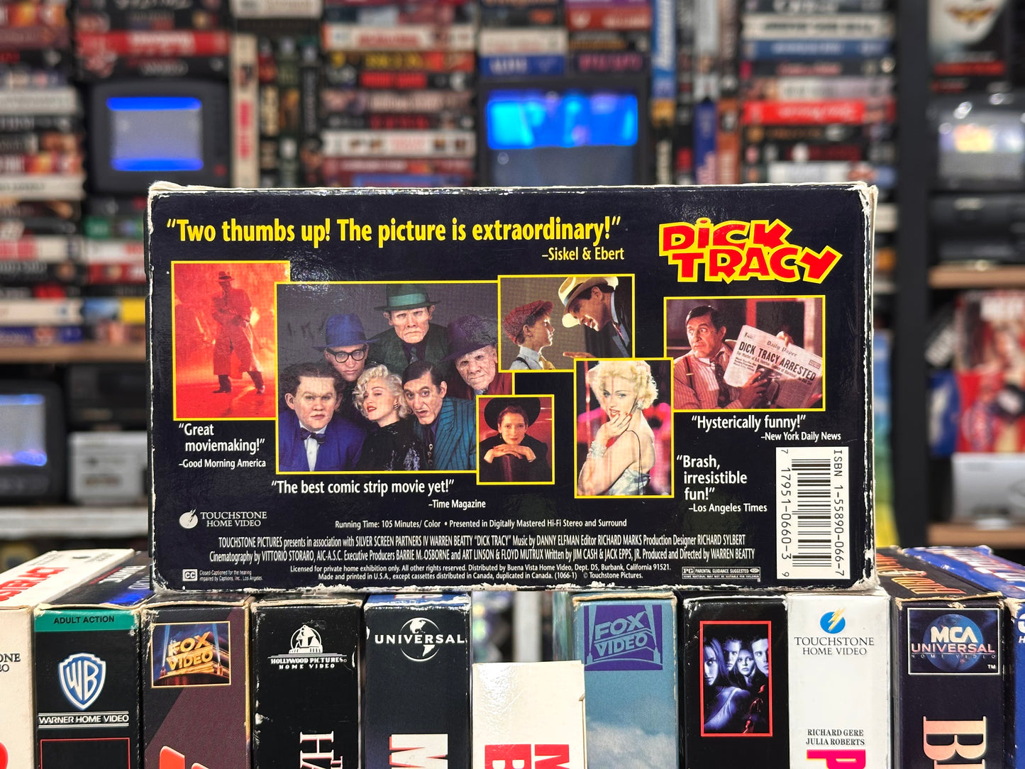 VHS ビデオテープ 輸入盤 ディック・トレイシー Dick Tracy アメコミ 海外版 USA アメリカ ヴィンテージ ビデオ 紙ジャケ
