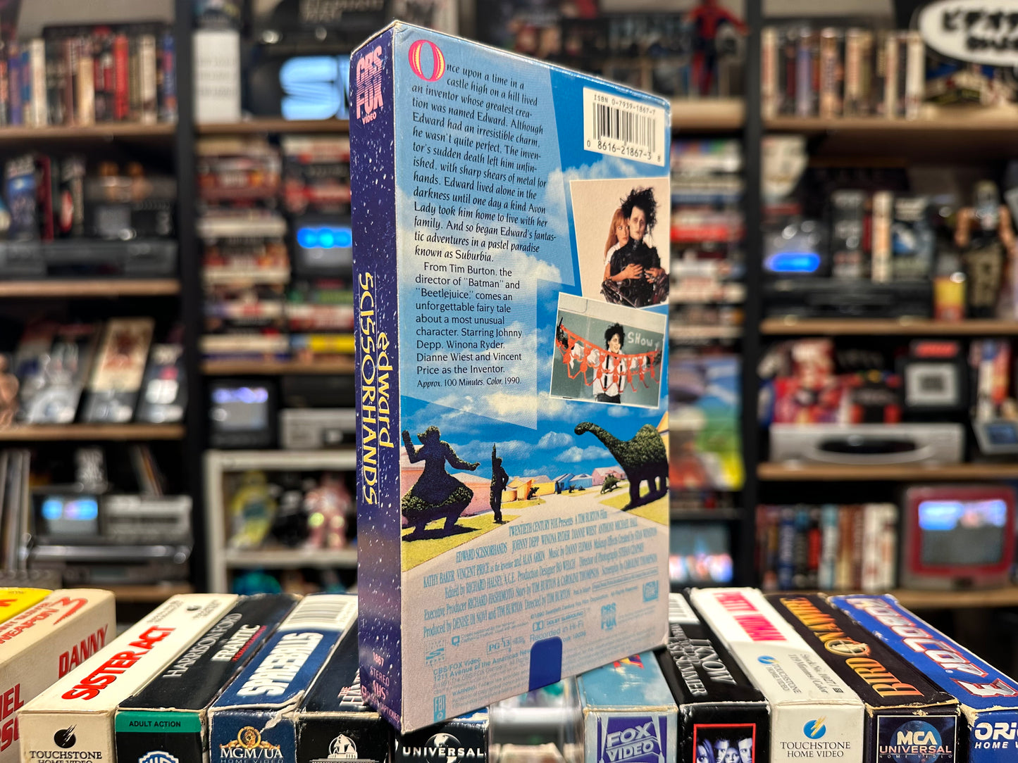 VHS ビデオテープ 輸入版 シザーハンズ Edward Scissorhands 海外版 USA ホラー コメディ アメリカ ジョニー・デップ ティム・バートン ヴィンテージ ビデオ 紙ジャケ