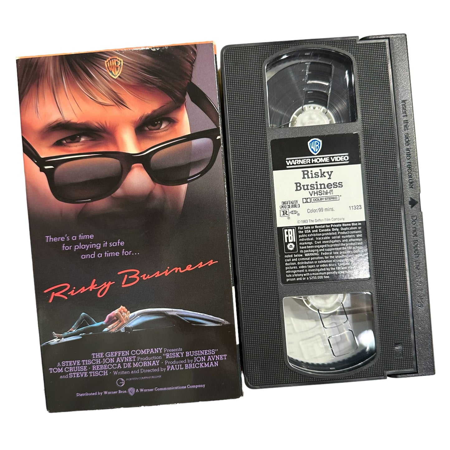 VHS ビデオテープ 卒業白書 Risky Business 海外版 USA アメリカ ヴィンテージ ビデオ 紙ジャケ