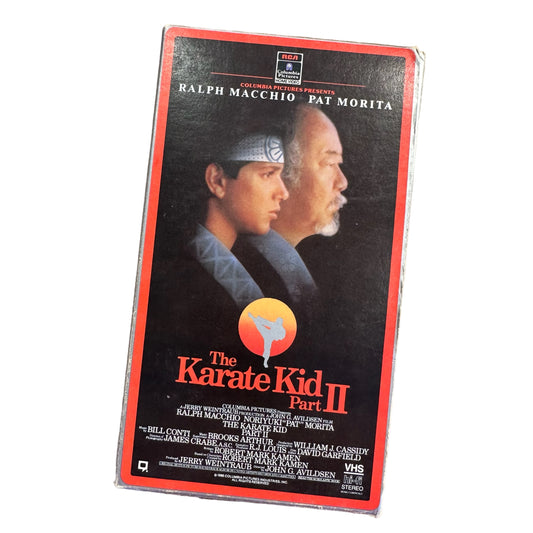 VHS ビデオテープ 輸入版 The Karate Kids2 ベストキッド2 海外版 USA アメリカ ヴィンテージ ビデオ 紙ジャケ