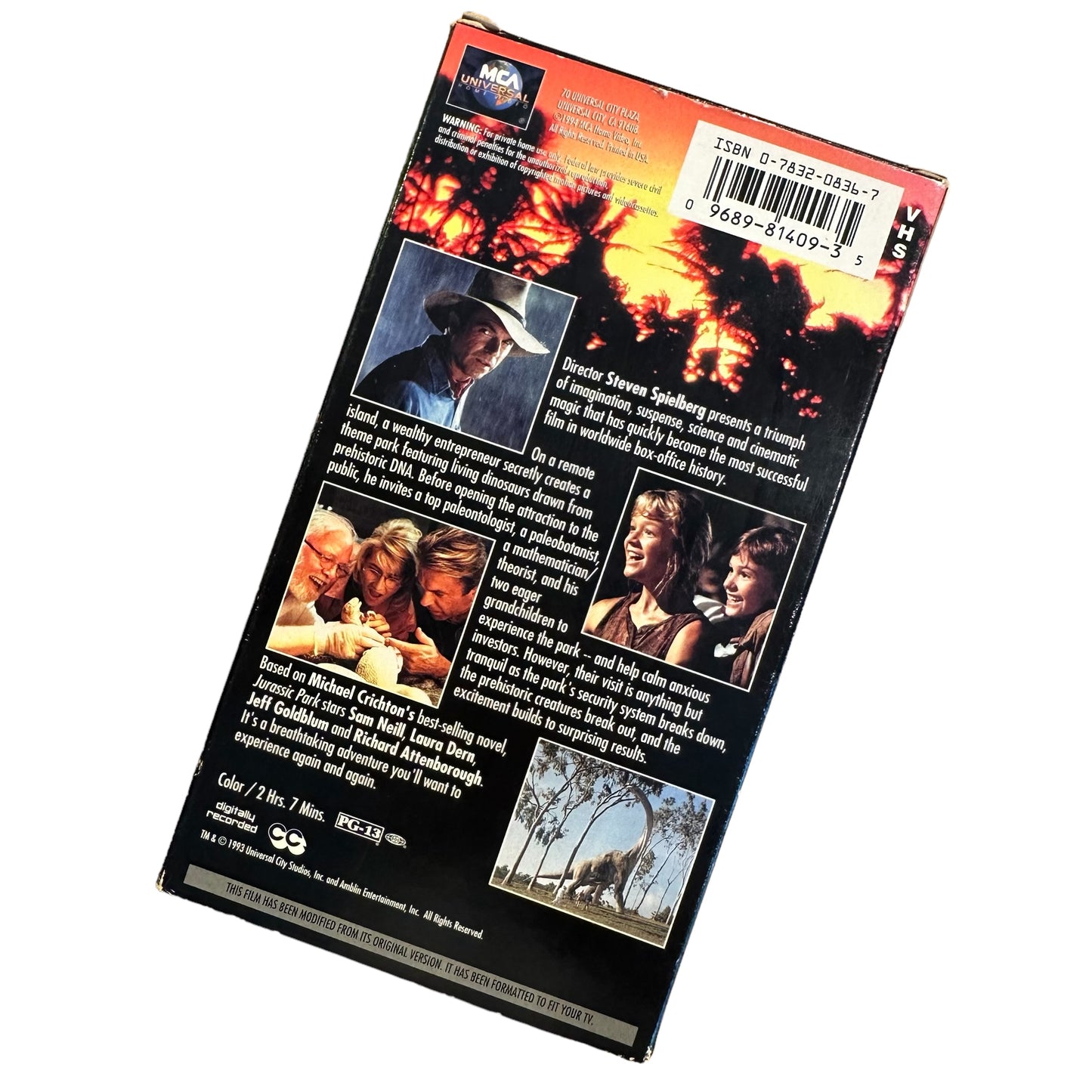 VHS ビデオテープ 輸入版 ジュラシック・パーク JURASSIC PARK 海外版 USA アメリカ ヴィンテージ ビデオ 紙ジャケ
