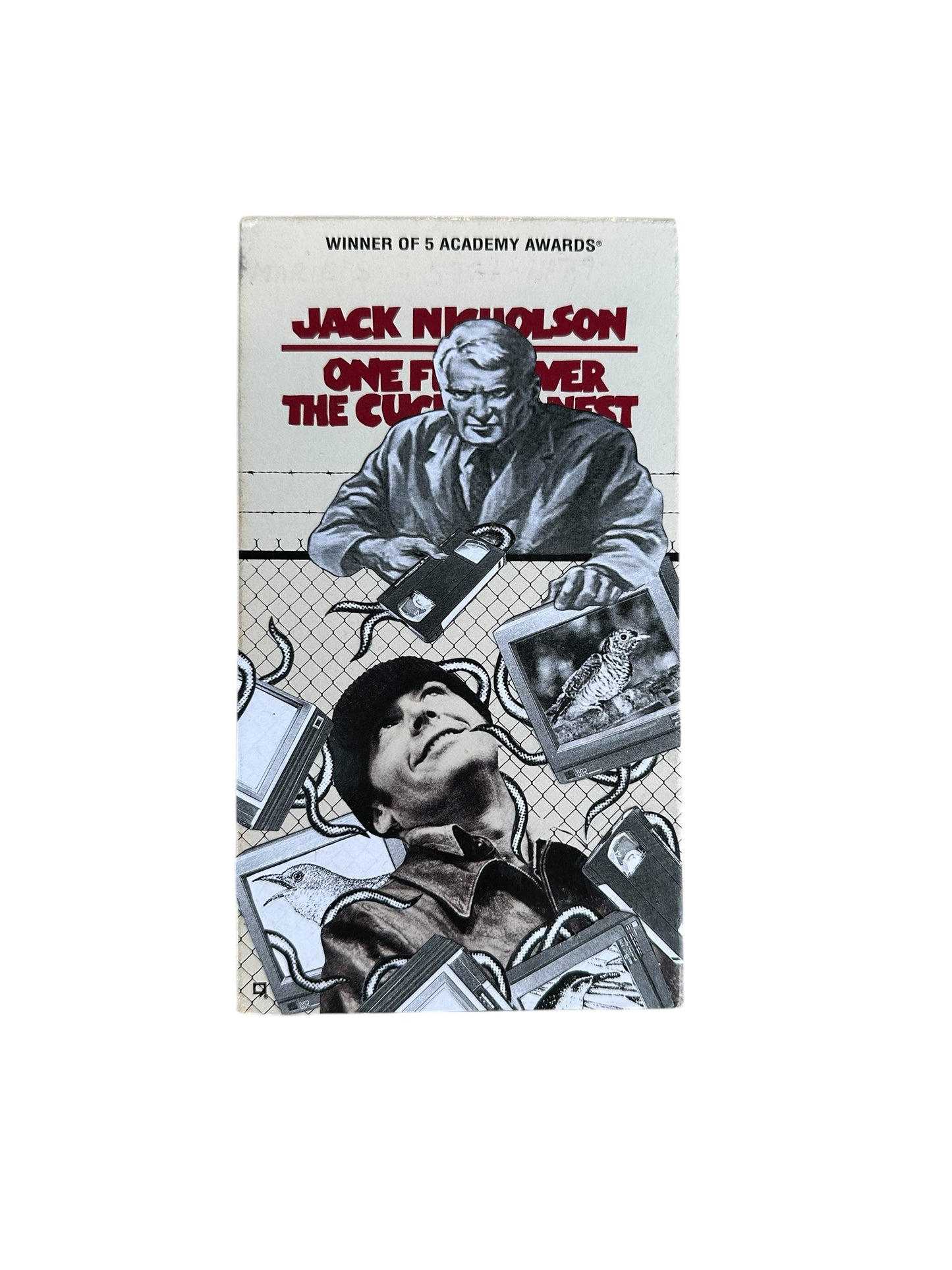 VHS コラージュ・アーティスト SKIFF コラージュビデオ ビデオテープ 輸入盤 カッコーの巣の上で One Flew Over the Cuckoo's Nest 海外 USA アメリカ ヴィンテージ ビデオ 紙ジャケ