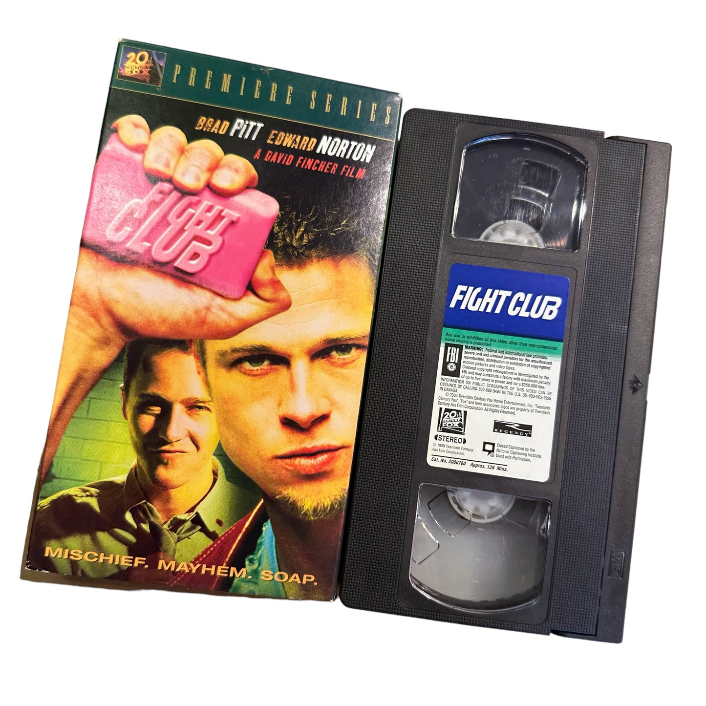 VHS ビデオテープ 輸入版 ファイト・クラブ Fight Club 海外版 USA アメリカ ヴィンテージビデオ 紙ジャケ