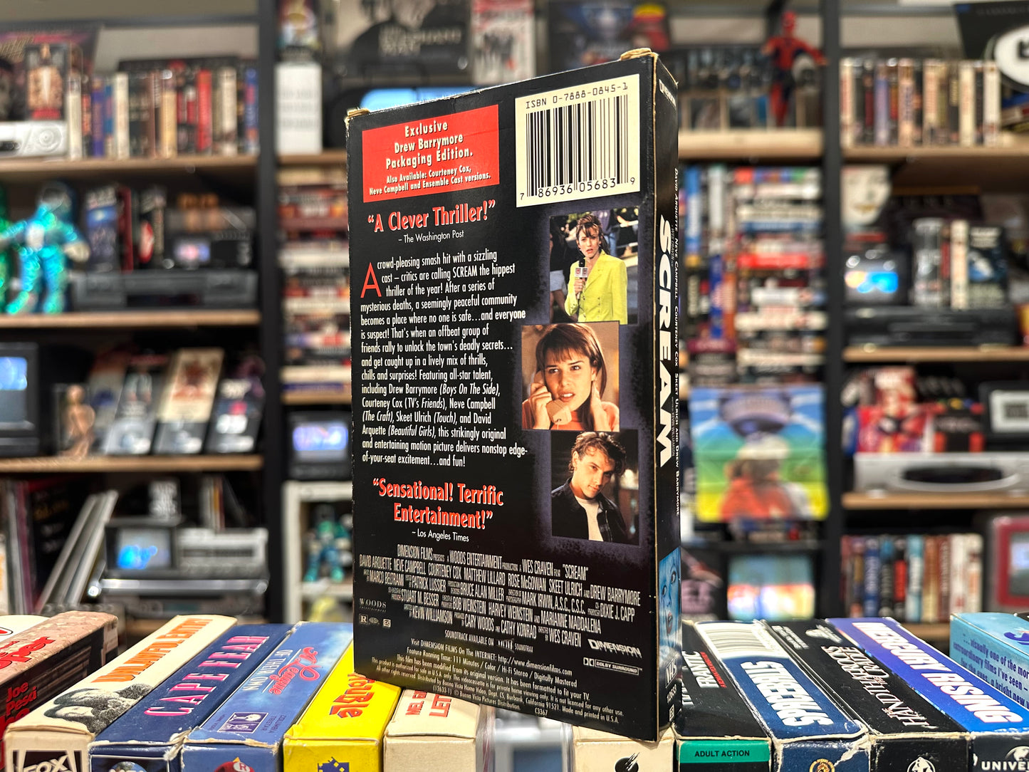 VHS ビデオテープ 輸入版 スクリーム Scream 海外版 USA アメリカ ヴィンテージ ビデオ ホラー サスペンス 紙ジャケ