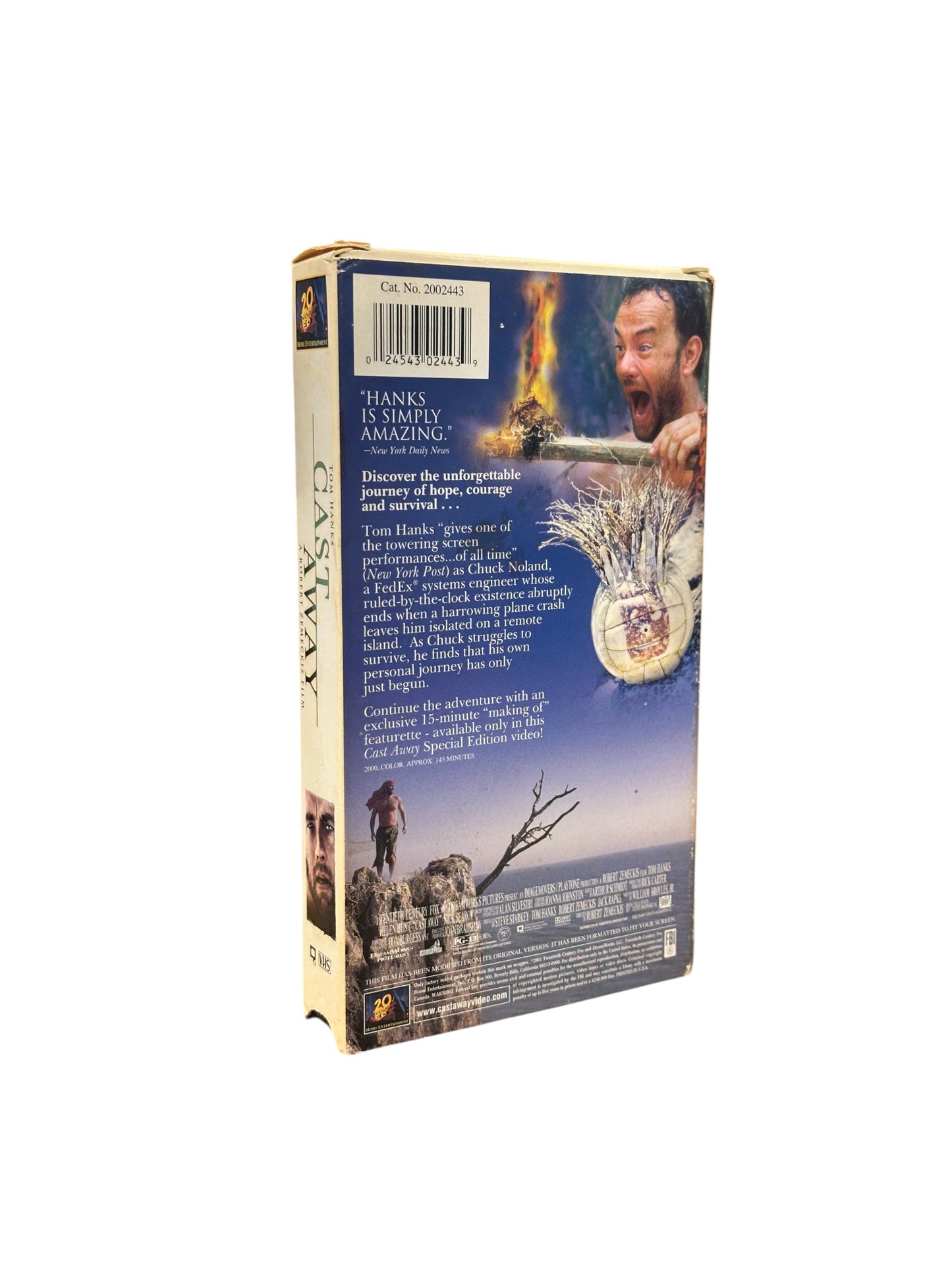 VHS ビデオテープ 輸入版 キャスト・アウェイ CAST AWAY 海外版 USA アメリカ ヴィンテージ ビデオ 紙ジャケ