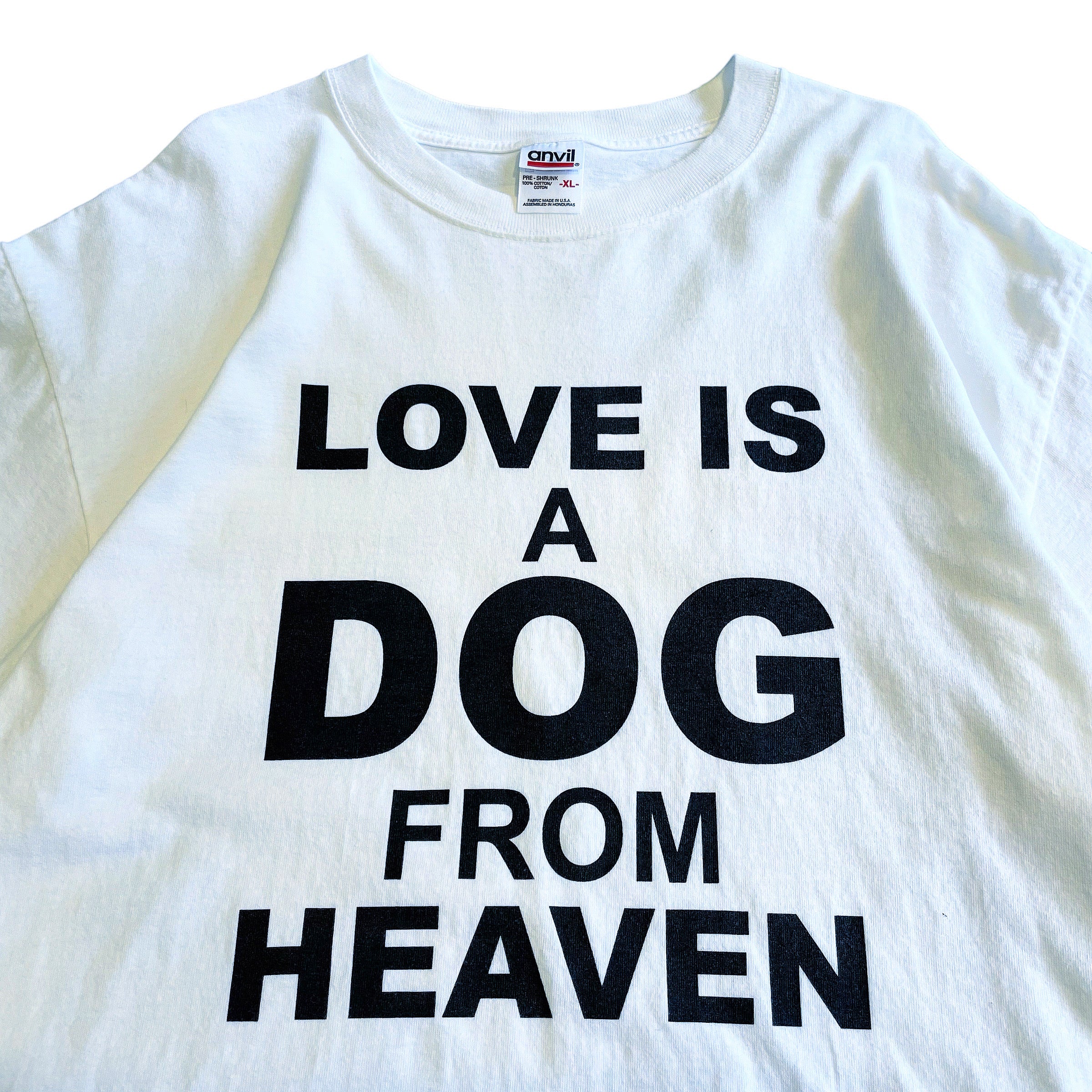 90s〜00s〜 anvil T-shirt LOVE A DOG FROM HEVEN XL アンビル tシャツ 