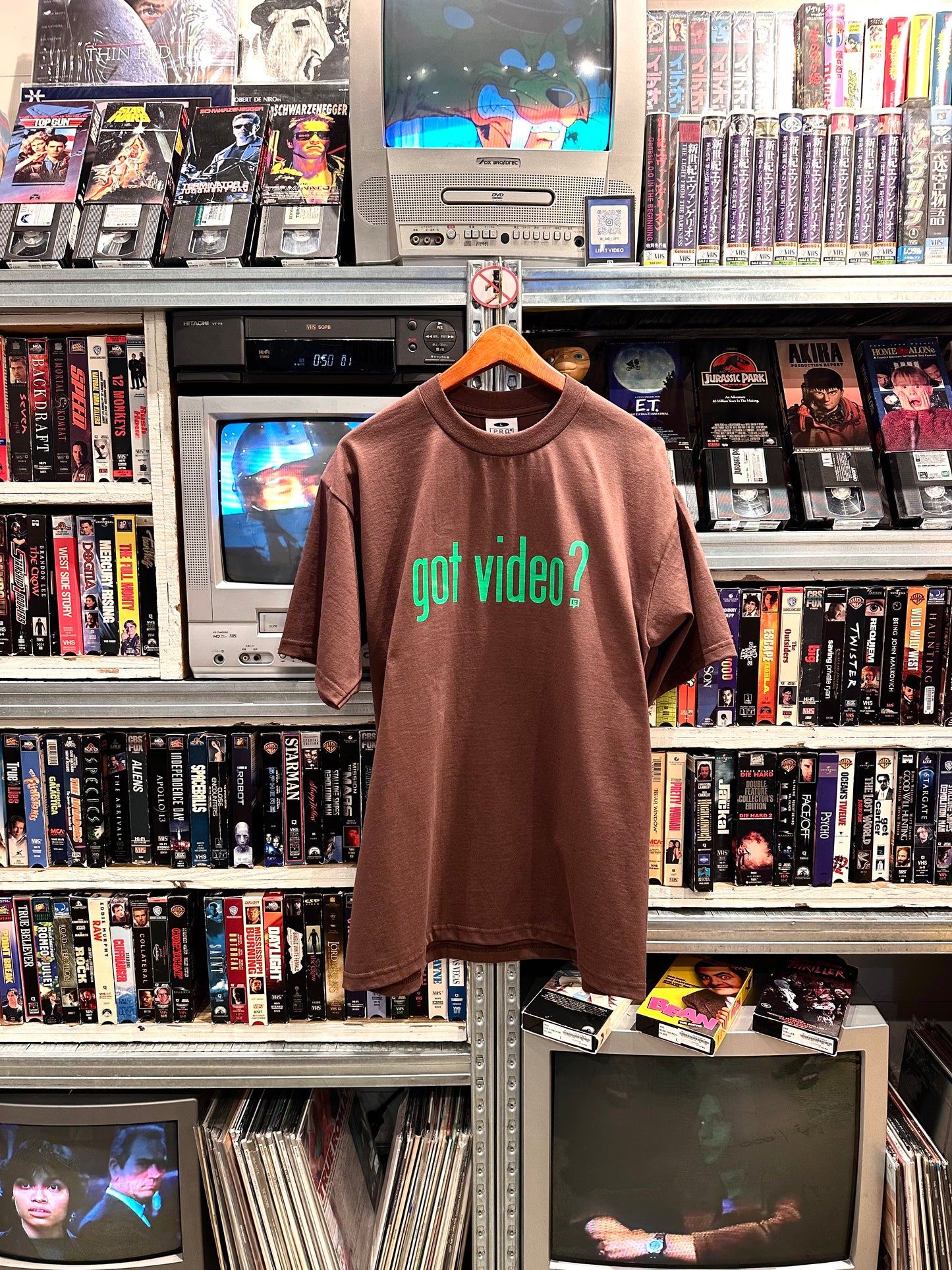 LIPIT VIDEO got video? Tee ゴットビデオ？リピトビデオ VHS オリジナルTシャツ PRO CLUB プロクラブ lipit