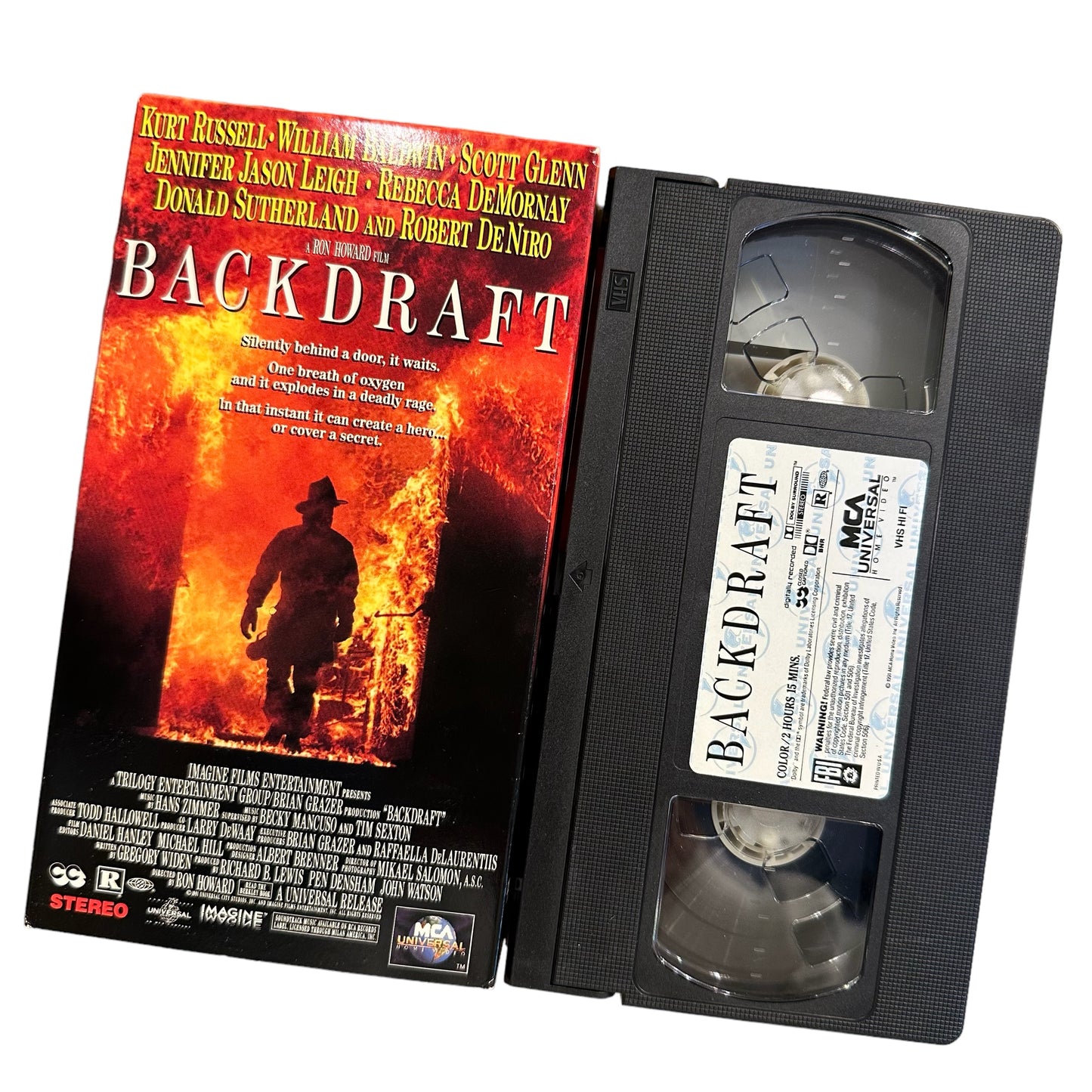 VHS ビデオテープ 輸入版 バックドラフト Backdraft 海外版 USA アメリカ ヴィンテージ ビデオ 紙ジャケ