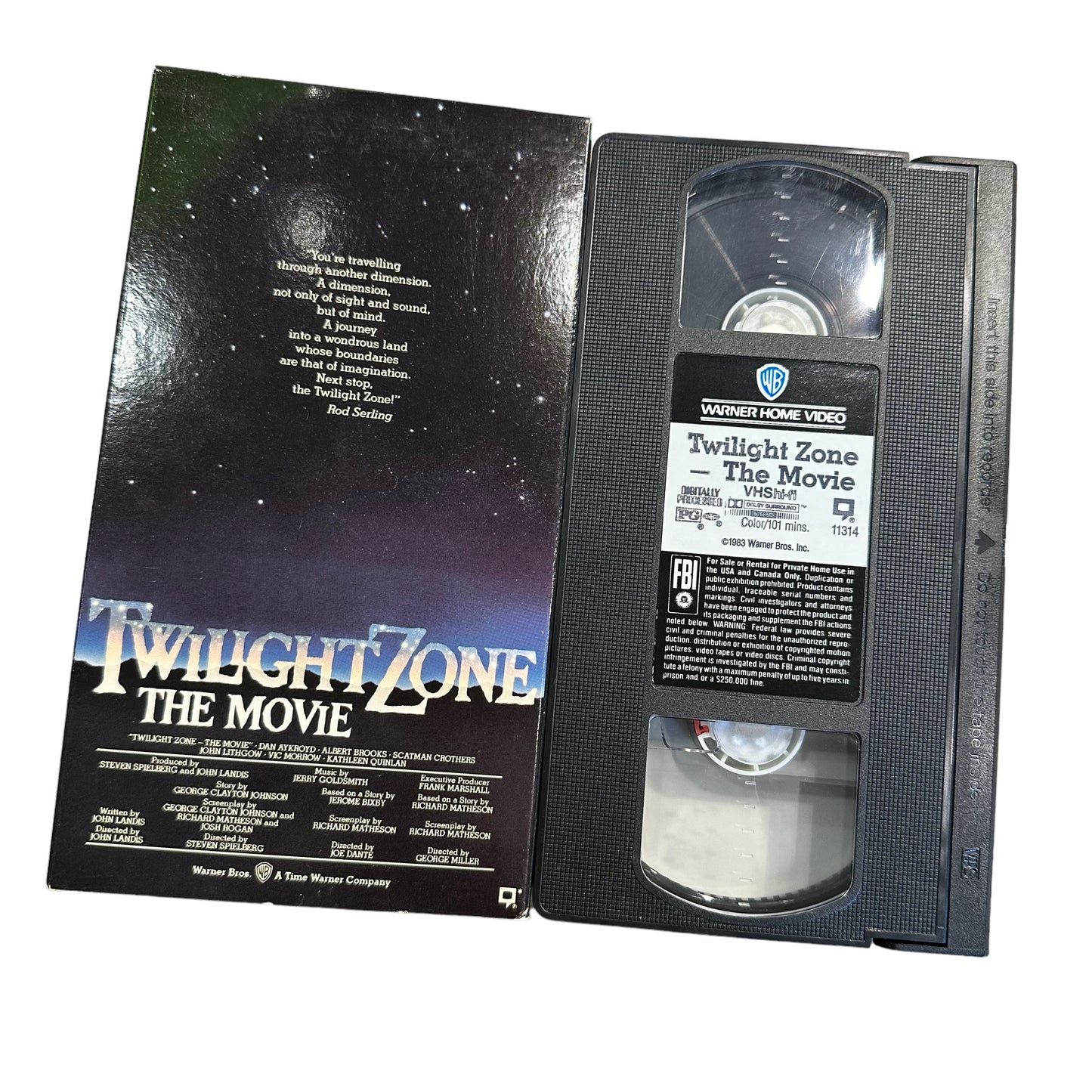 VHS ビデオテープ 輸入版 トワイライト・ゾーン TWILIGHT ZONE THE MOVIE 海外版 USA アメリカ ヴィンテージ ビデオ 紙ジャケ