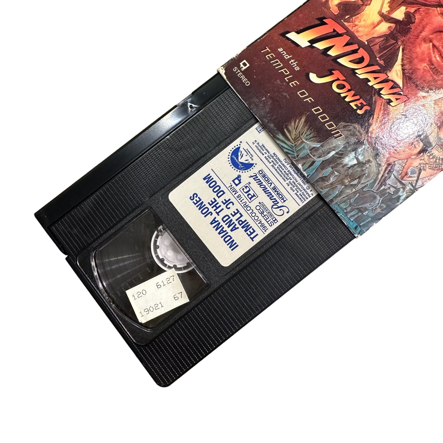 VHS ビデオテープ 輸入版 インディ・ジョーンズ / 魔宮の伝説 Indiana Jones and the Temple of Doom 海外版 USA アメリカ ヴィンテージ ビデオ 紙ジャケ