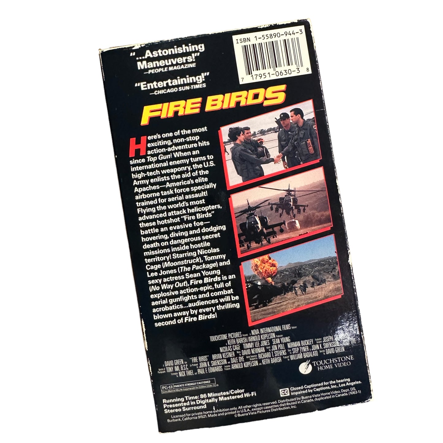 VHS ビデオテープ 輸入版 アパッチ  Fire Birds 海外版 USA アメリカ ヴィンテージ ビデオ 紙ジャケ