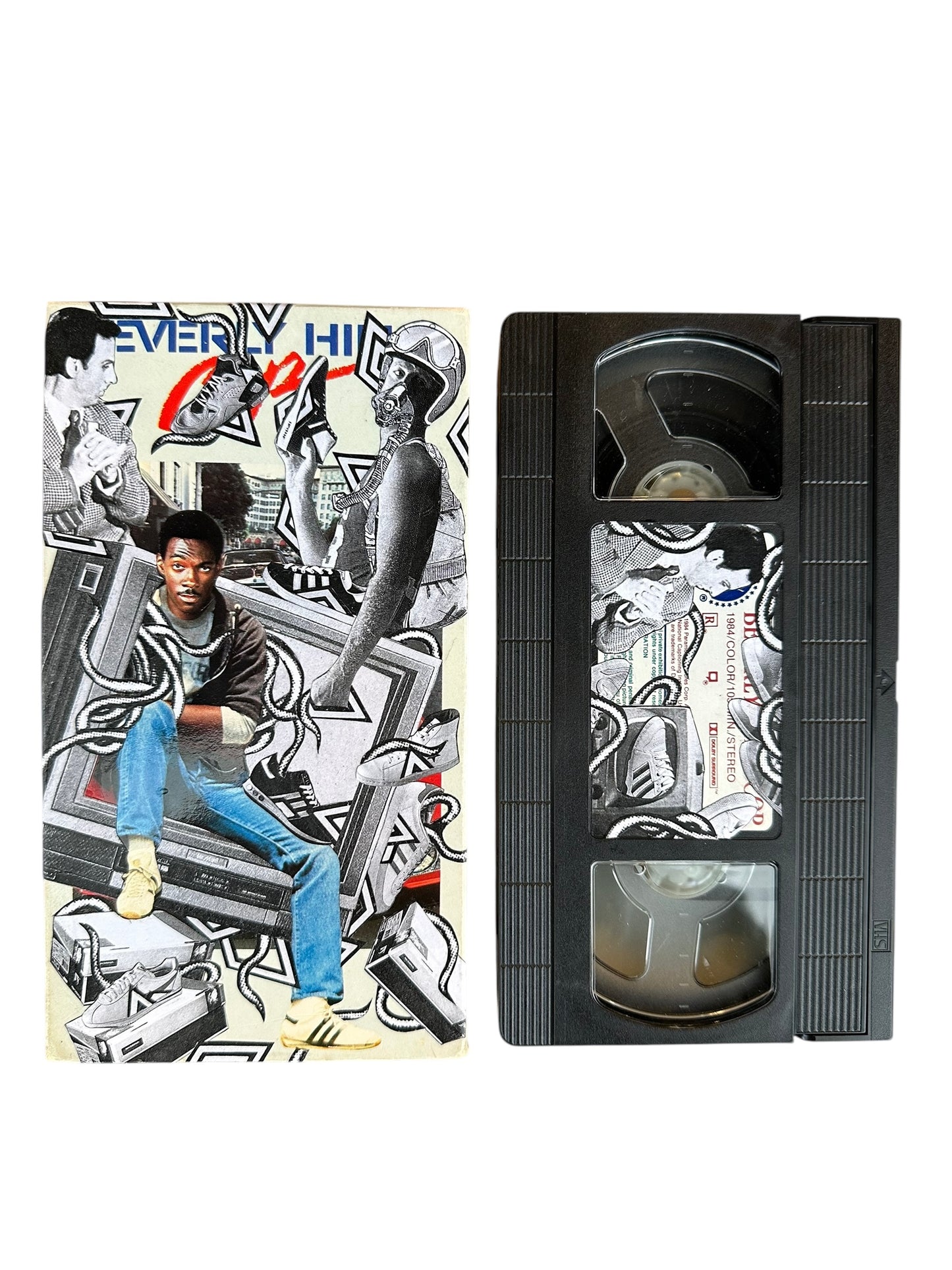 VHS コラージュ・アーティスト SKIFF コラージュビデオ ビデオテープ 輸入盤 ビバリーヒルズ・コップBeverly Hills Cop 海外 USA アメリカ ヴィンテージ ビデオ 紙ジャケ