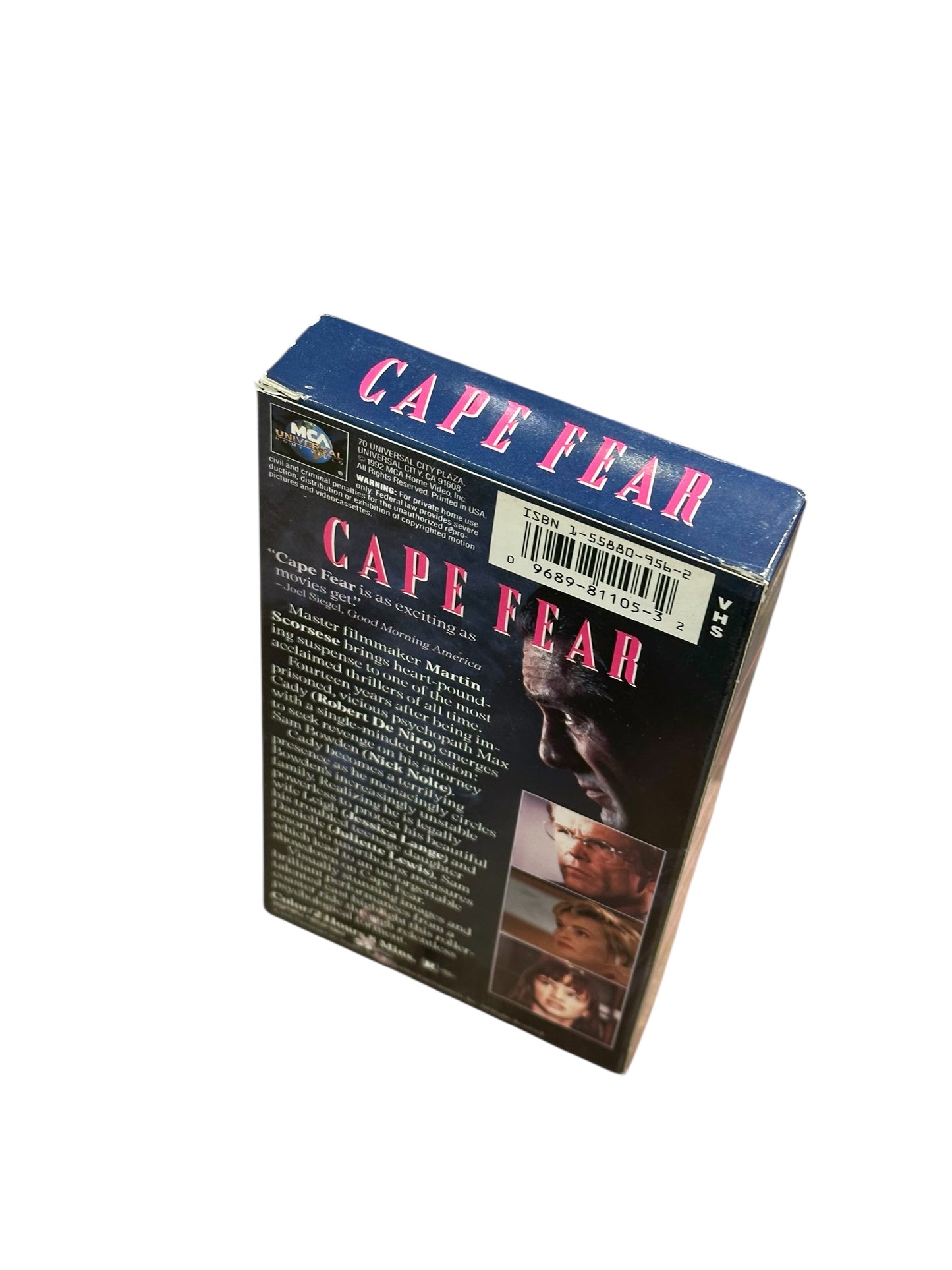VHS ビデオテープ 輸入版 ケープ・フィアー CAPE FEAR 海外版 USA アメリカ ヴィンテージ ビデオ 紙ジャケ