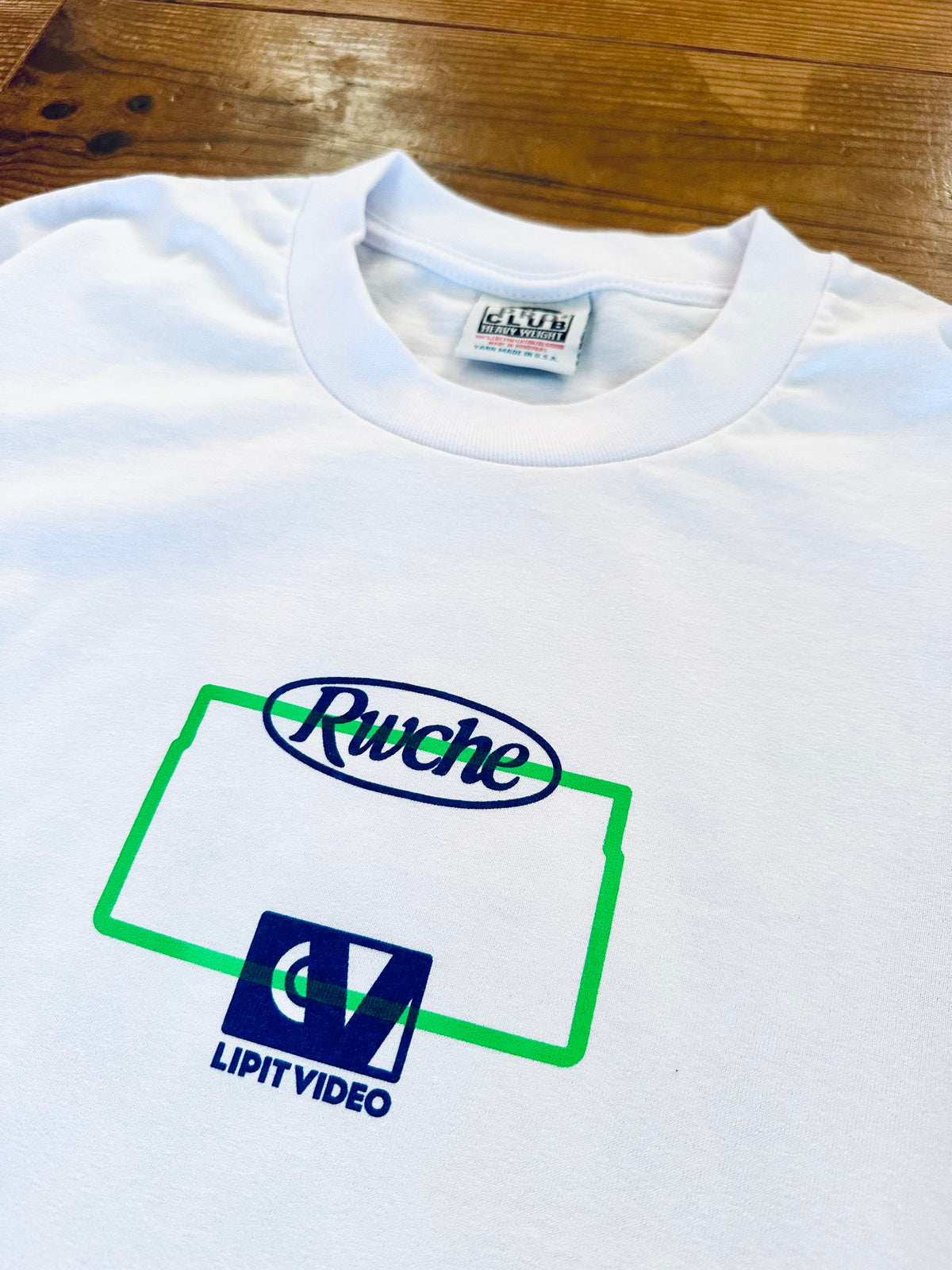 rwche x LIPIT VIDEO コラボ L/S Tee VIDEO LIFE SUCKS ローチ リピト ビデオ KIOSCO キオスコ VHS