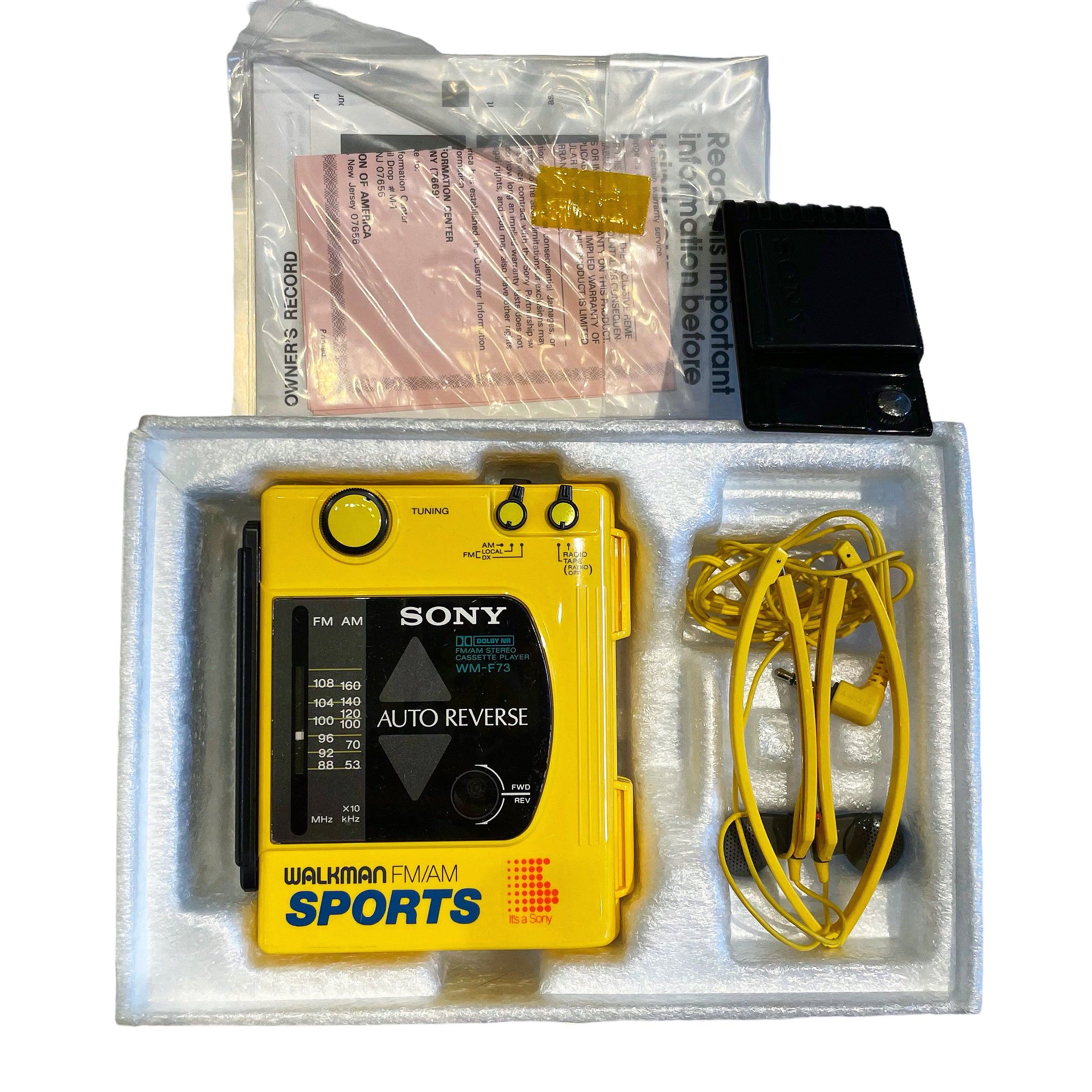 1989 SONY SPORTS ソニー スポーツ Walkman WM-F73 BOX 箱付き 