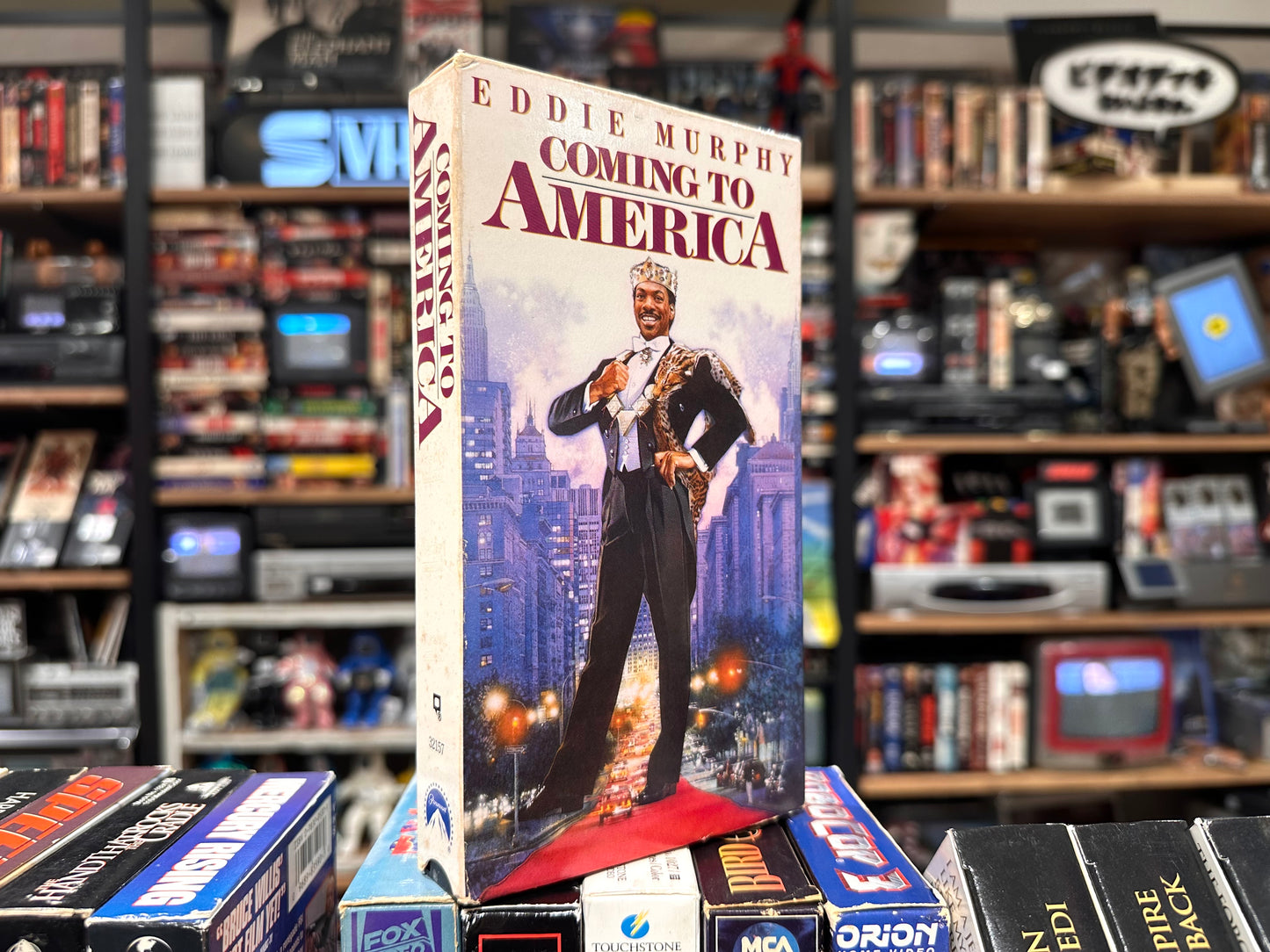 VHS ビデオテープ 輸入盤 星の王子ニューヨークへ行く Coming to America エディ・マーフィ 海外版 USA アメリカ ヴィンテージ ビデオ 紙ジャケ