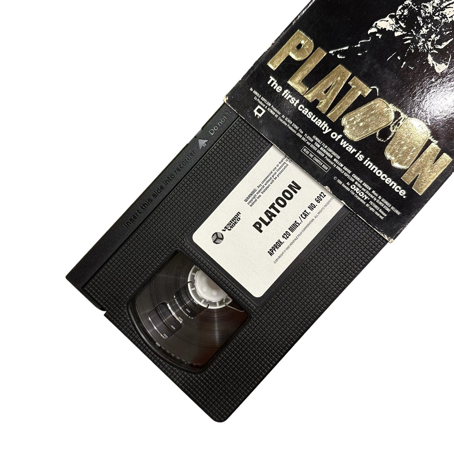 VHS ビデオテープ 輸入版 プラトーンPlatoon 海外版 USA アメリカ ヴィンテージ ビデオ 紙ジャケ