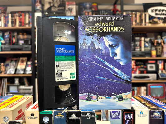VHS ビデオテープ 輸入版 シザーハンズ Edward Scissorhands 海外版 USA ホラー コメディ アメリカ ジョニー・デップ ティム・バートン ヴィンテージ ビデオ 紙ジャケ