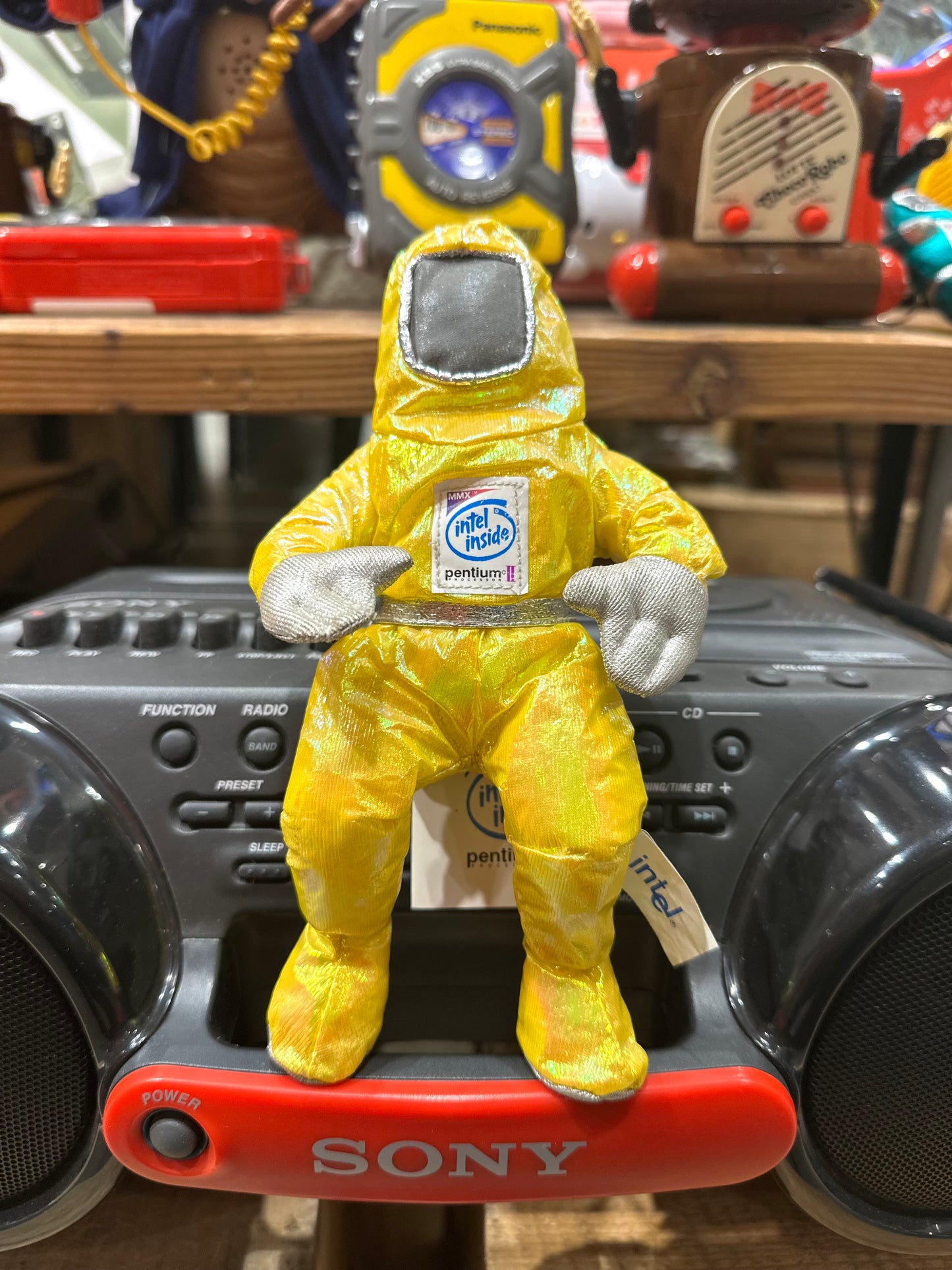 1997 intel インテル バニーピープル Bunny People Plush Doll 8" プラッシュ ドール ぬいぐるみ Inside Pentium II ヴィンテージ