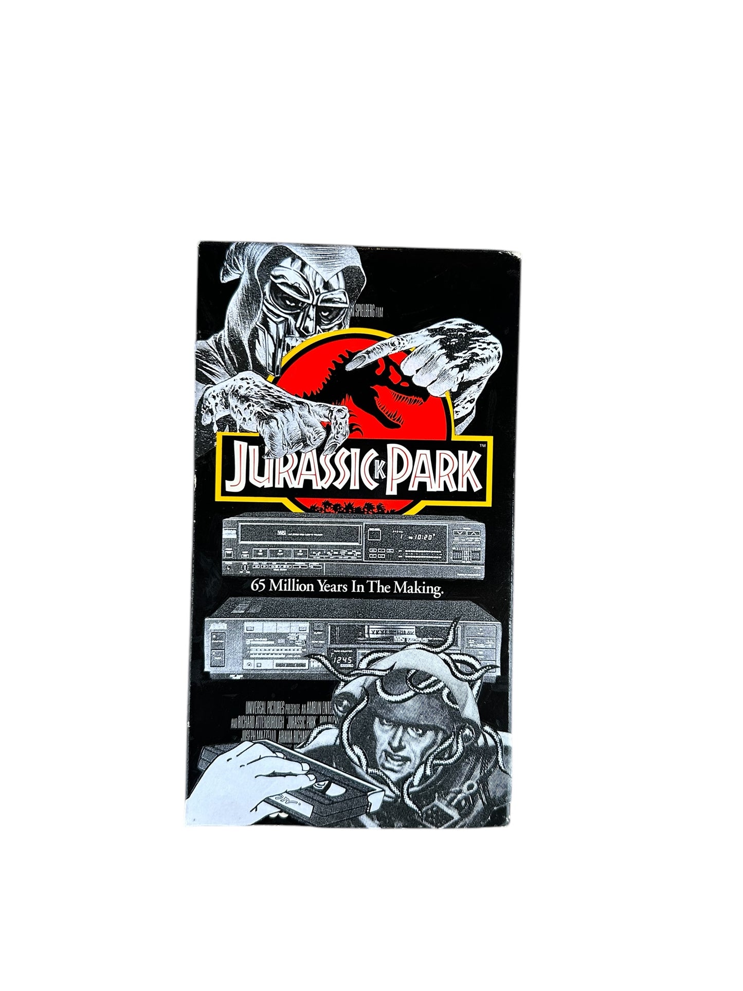 VHS コラージュ・アーティスト SKIFF コラージュビデオ ビデオテープ 輸入盤 ジュラシック・パーク  JURASSIC PARK 海外 USA アメリカ ヴィンテージ ビデオ 紙ジャケ