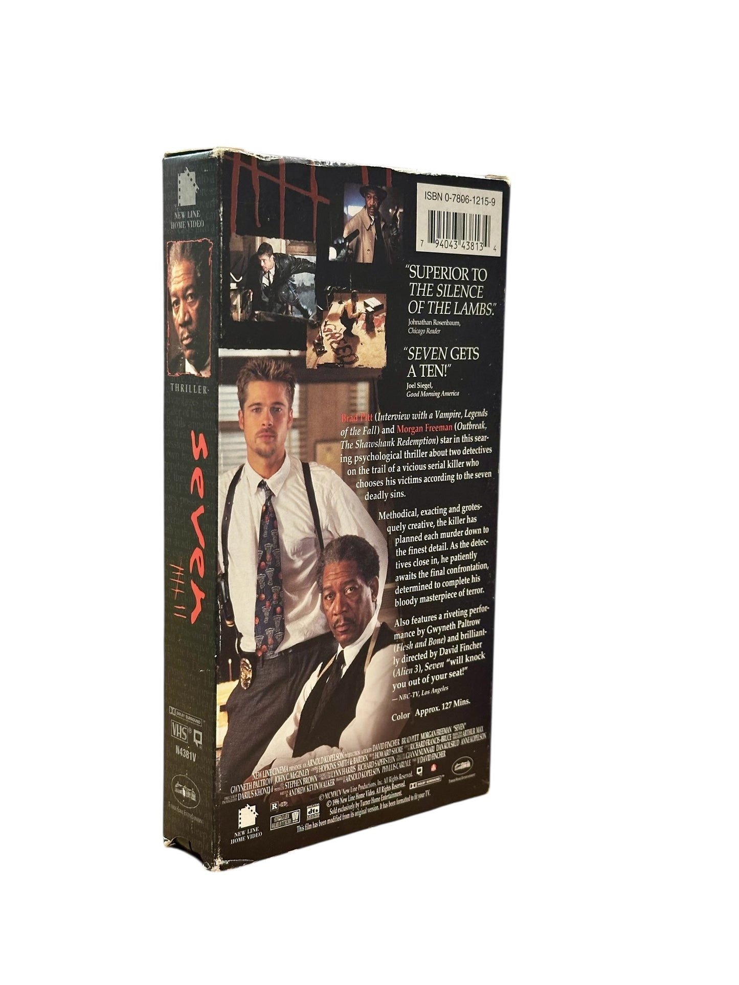 VHS ビデオテープ 輸入版 SEVEN セブン 海外版 USA アメリカ ヴィンテージ ビデオ 紙ジャケ ブラピ